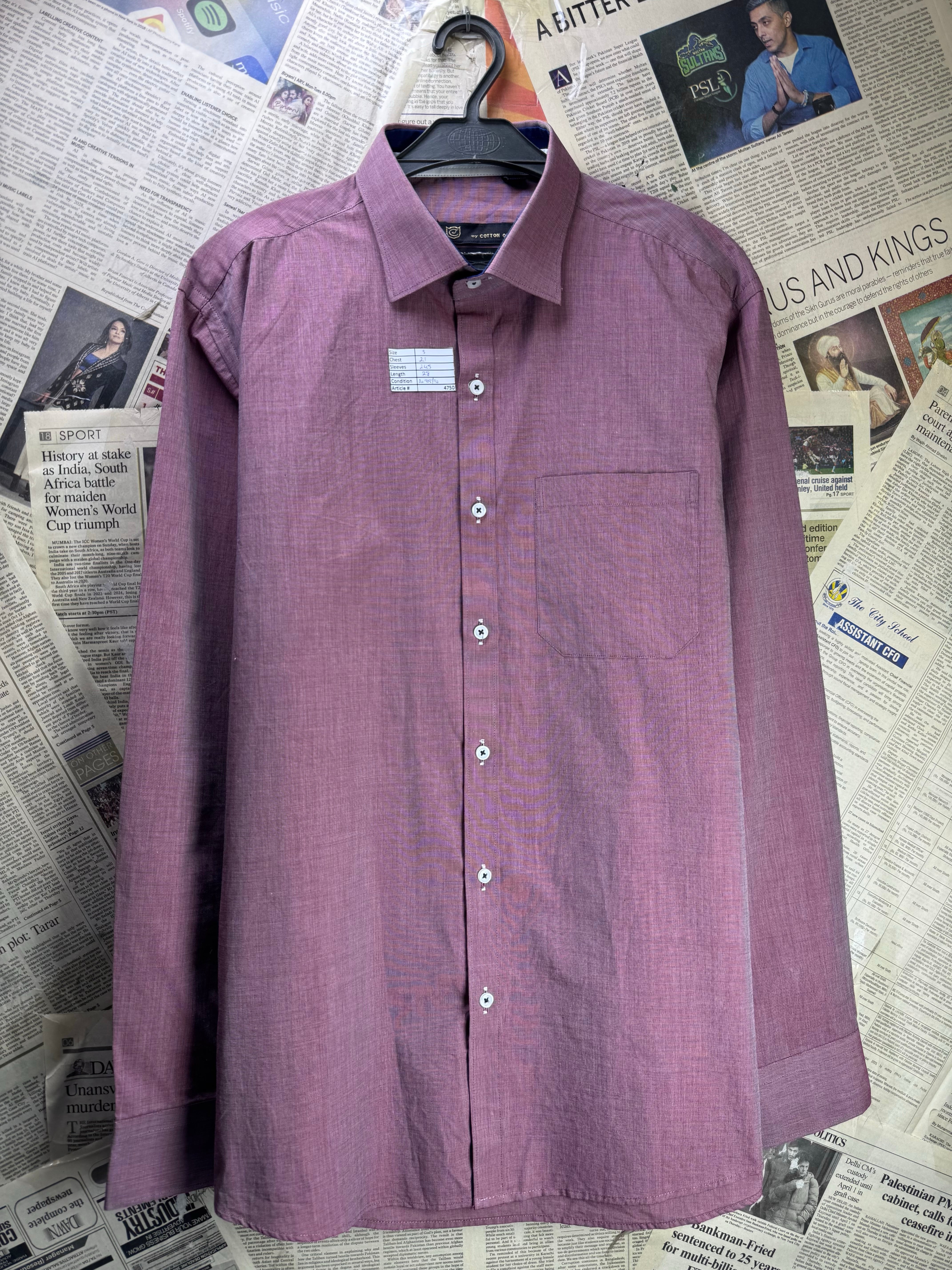 Cotton On® Small | Chest: 21" | Collar 15.5" | Cotton | Shirt | 4750 - Genuine Maal