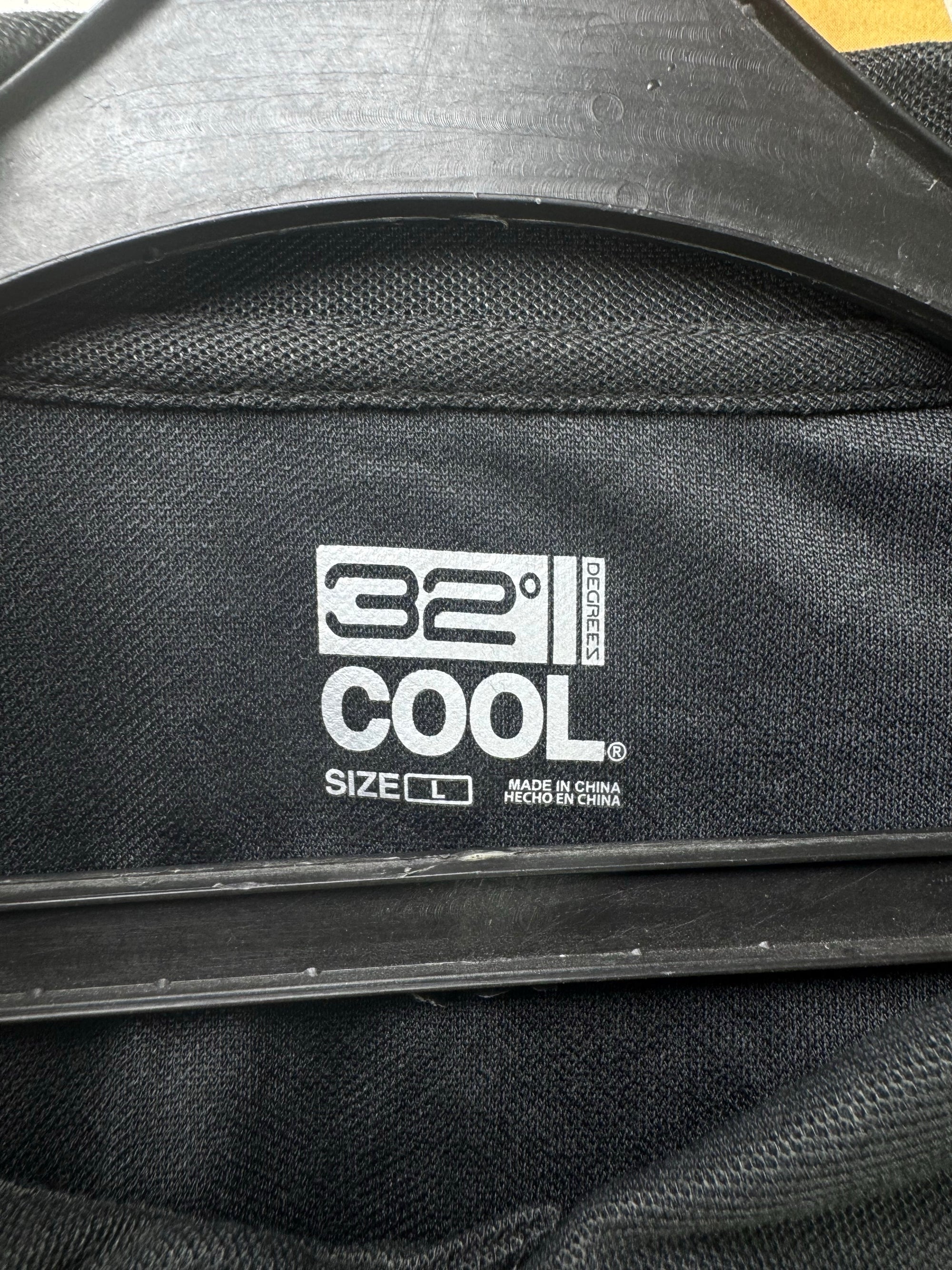 32 Degrees® Large | Chest: 23" | Grey | Gym Polo | Poly | 3242 - Genuine Maal