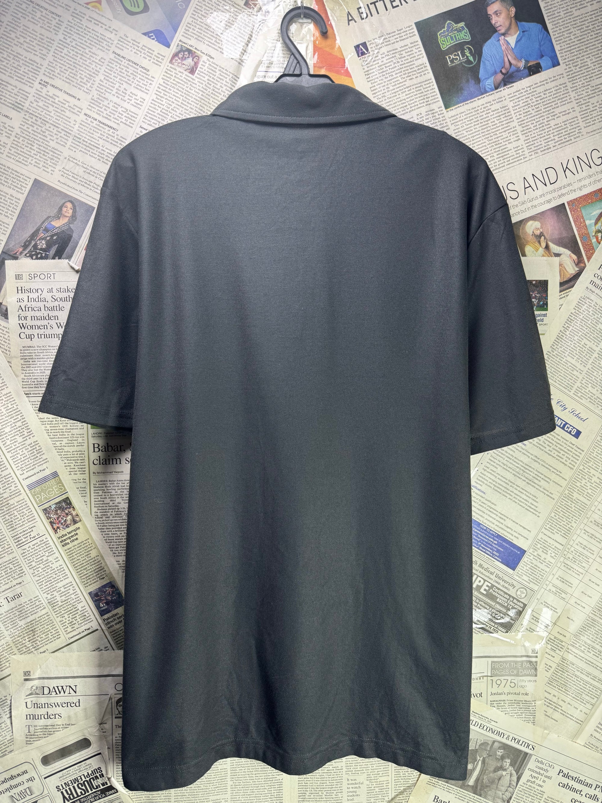 32 Degrees® Large | Chest: 23" | Grey | Gym Polo | Poly | 3242 - Genuine Maal