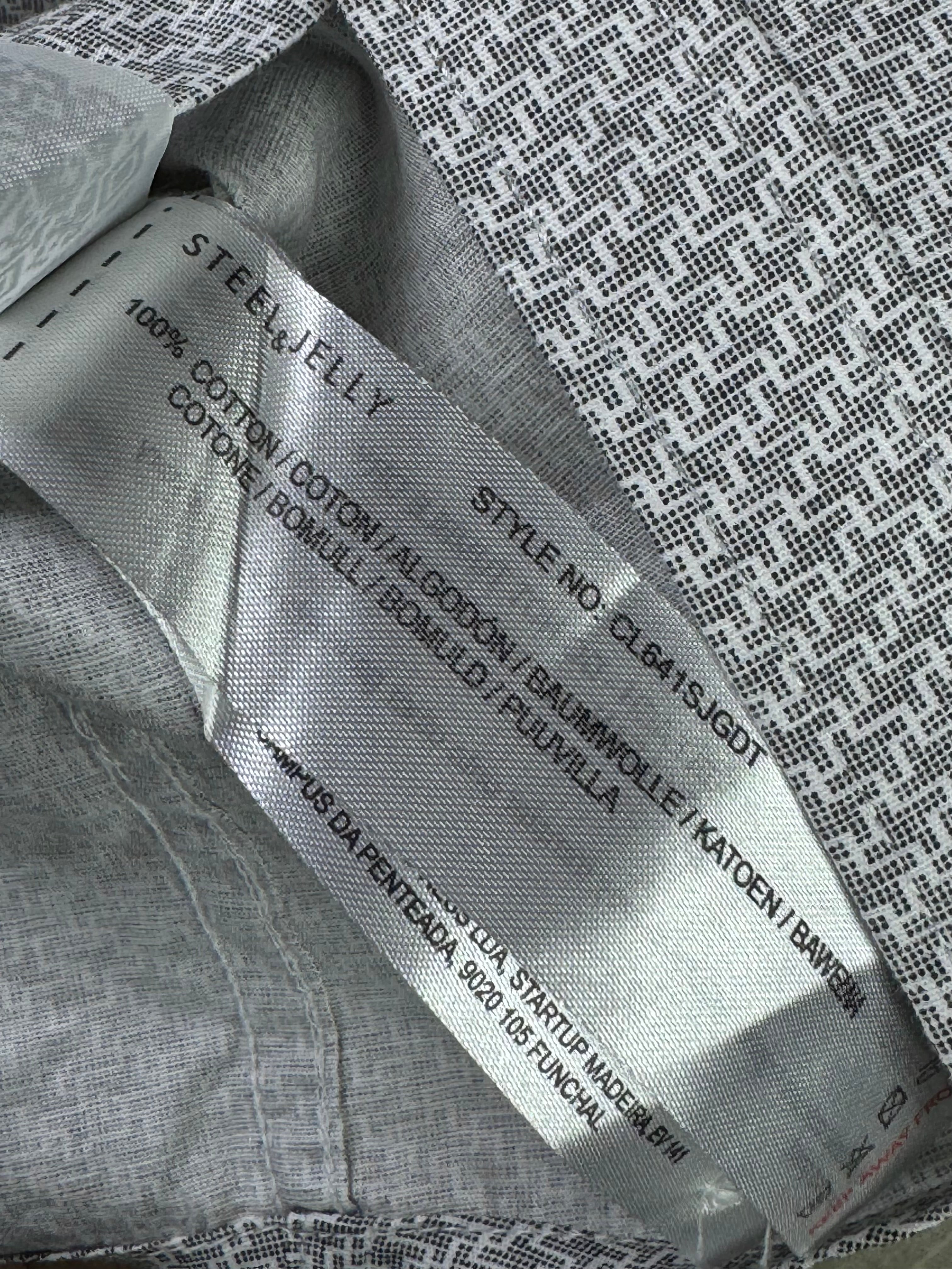 Steel&Jelly® Small | Chest: 20.5" | Gray | Shirt | Cotton | 3206 - Genuine Maal