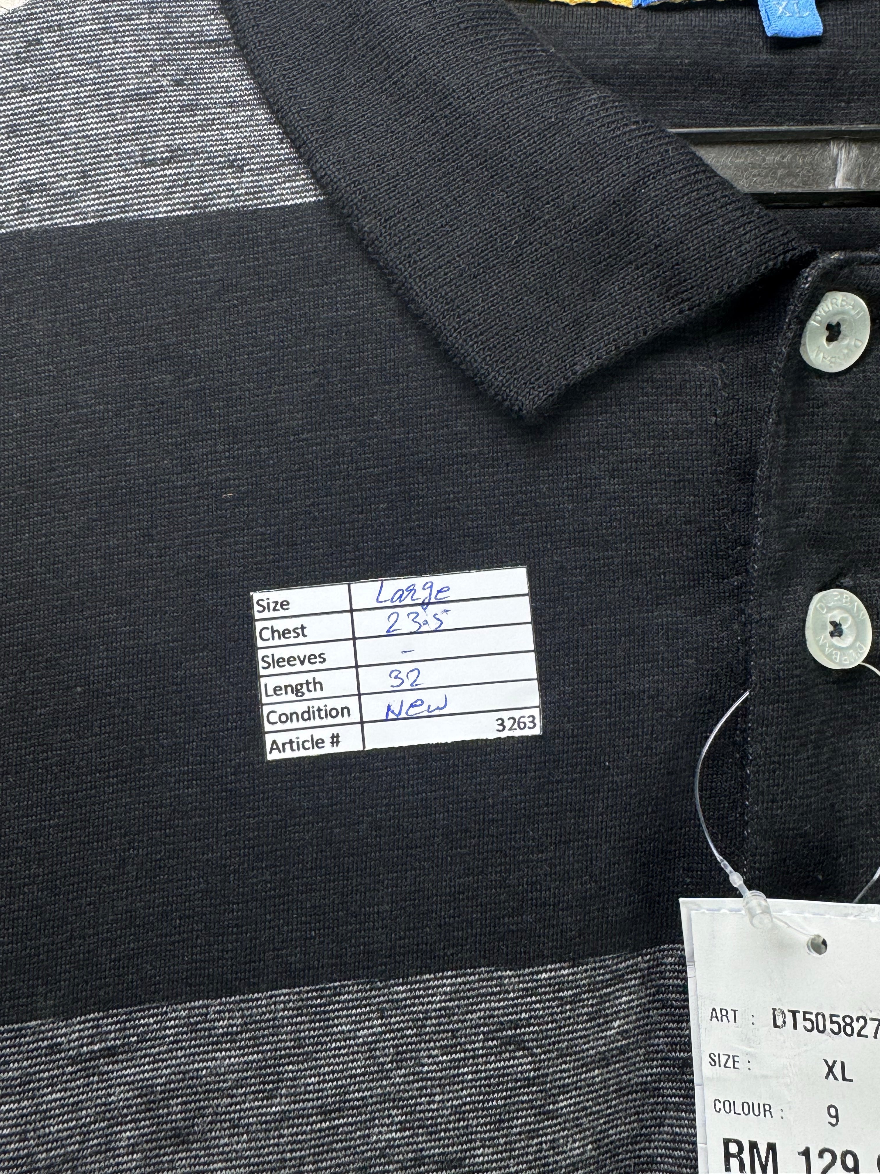 Durban® Large | Chest: 23.5" | Charcoal | Polo | 3263 - Genuine Maal