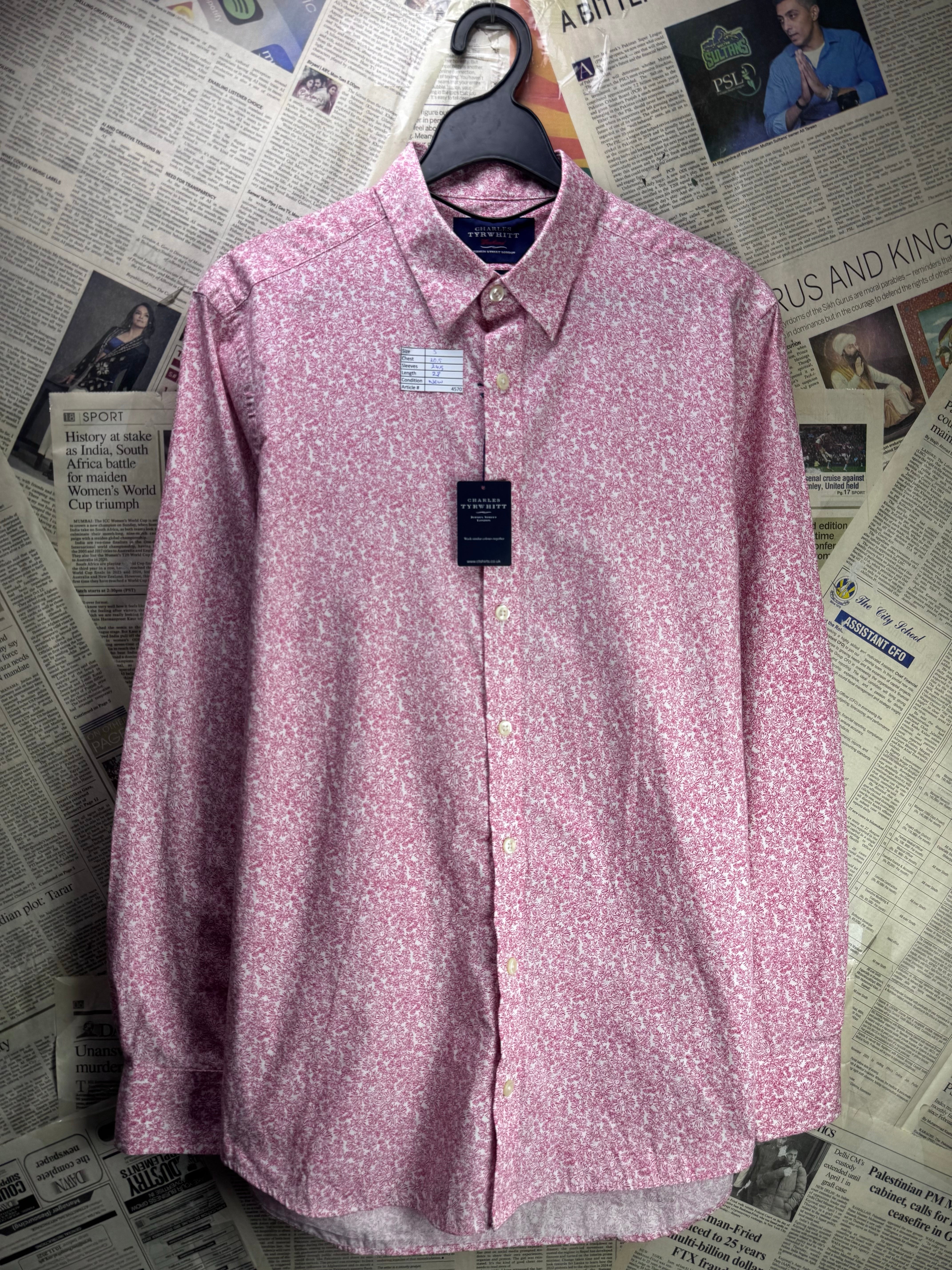 Charles Tyrwhitt® Small | Chest: 20.5" | Shirt | 4570 - Genuine Maal