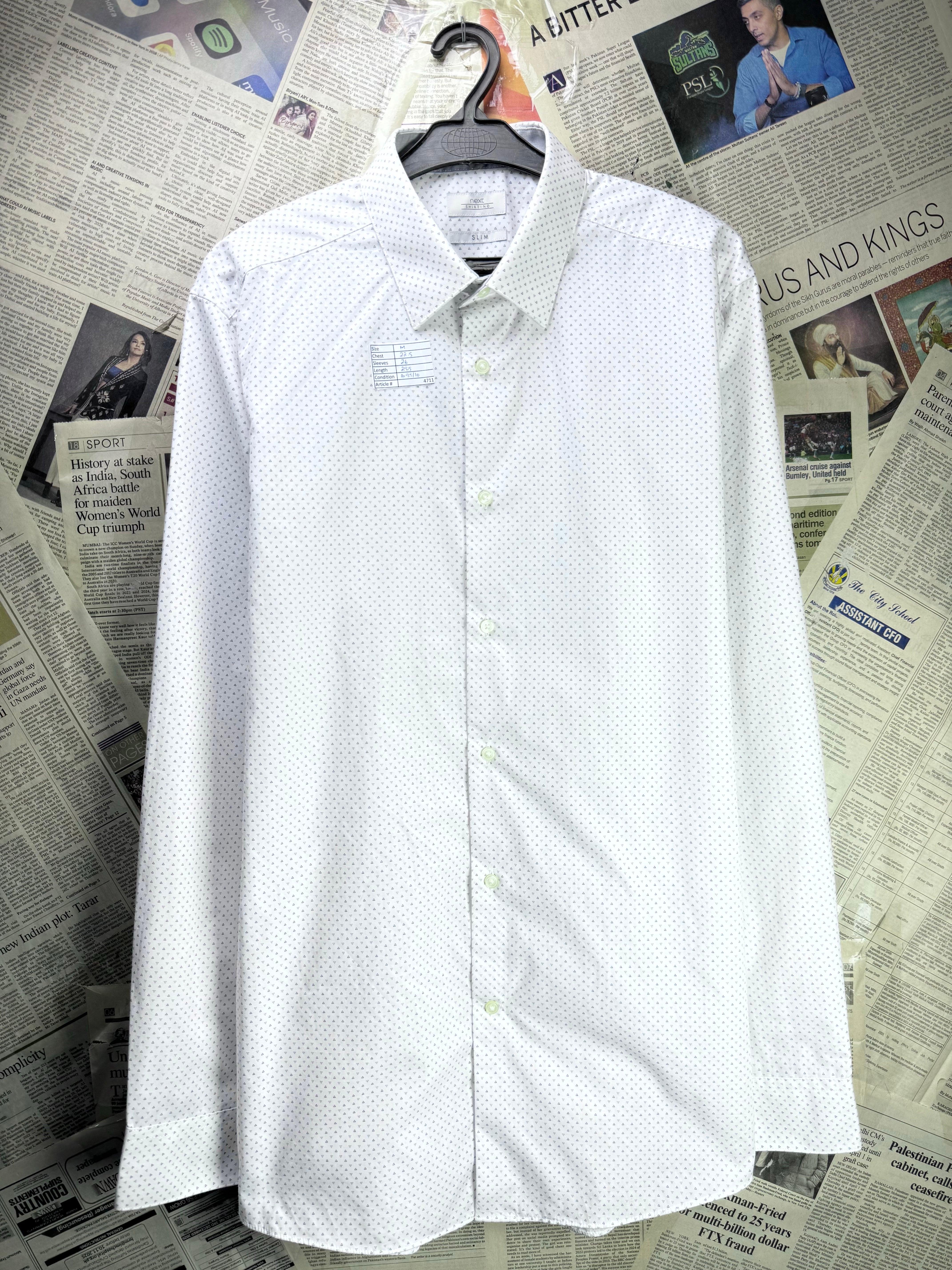 Next® Medium | Chest: 22.5" | Shirt | Polly - Cotton | 4711 - Genuine Maal