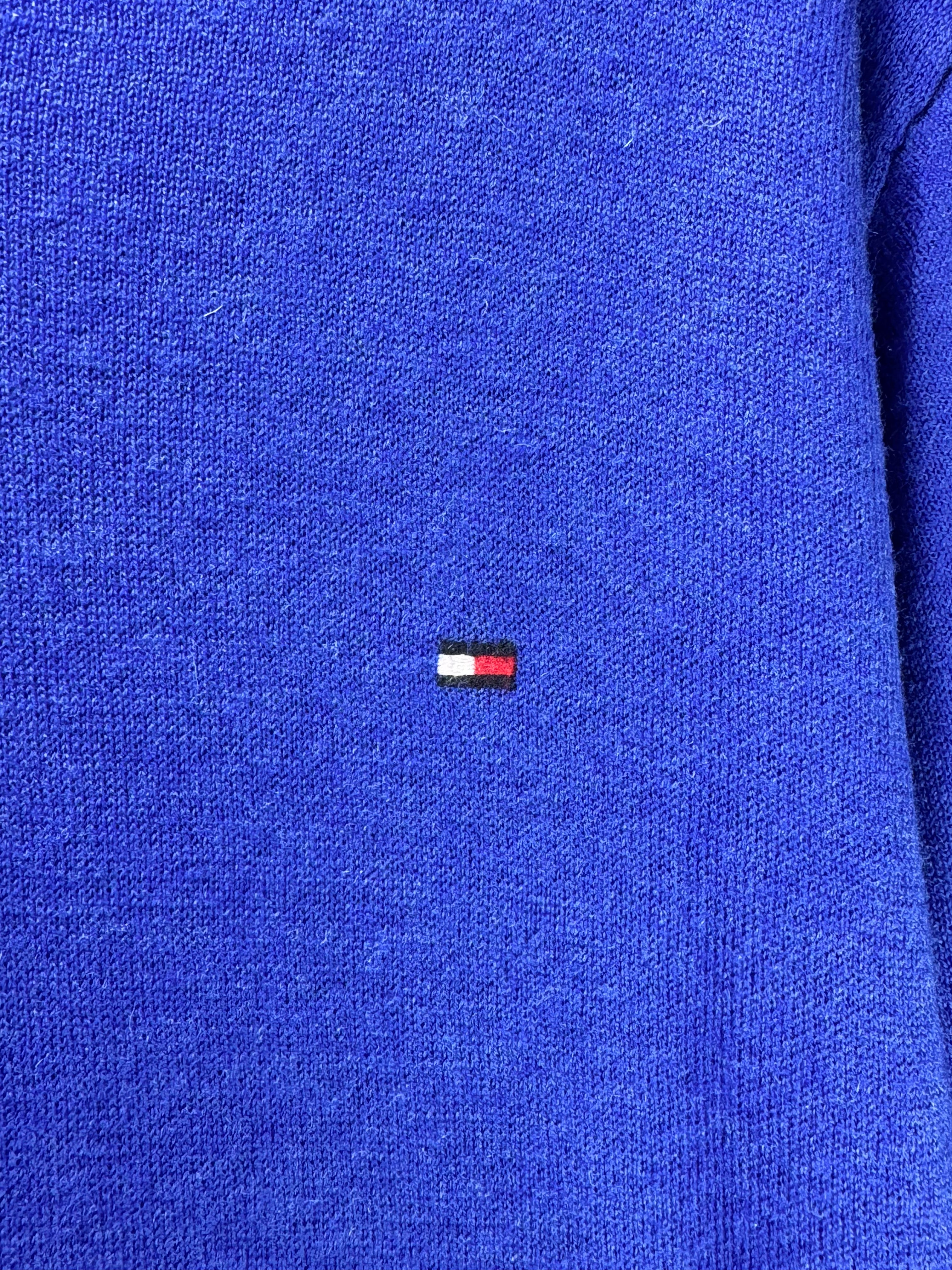 T*mmyHilfiger® Small | Chest: 20.5" | Royal Blue - Warm | Sweater | Wool | 3424 - Genuine Maal