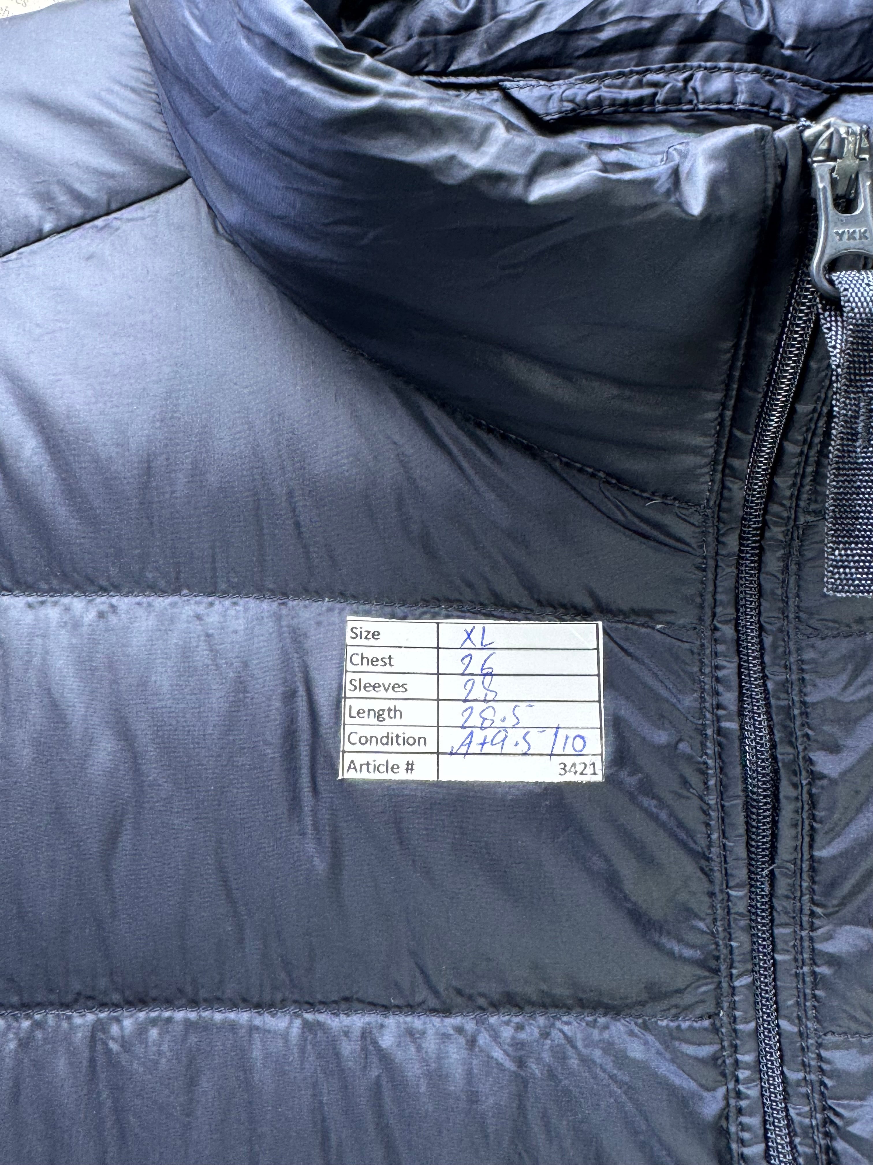 Uniqlo® XL | Chest: 26" | Navy blue | Puffer Jacket | Filling: Down/Feather | 3421 - Genuine Maal