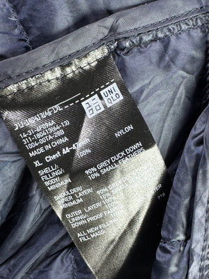 Uniqlo® XL | Chest: 26" | Navy blue | Puffer Jacket | Filling: Down/Feather | 3421 - Genuine Maal
