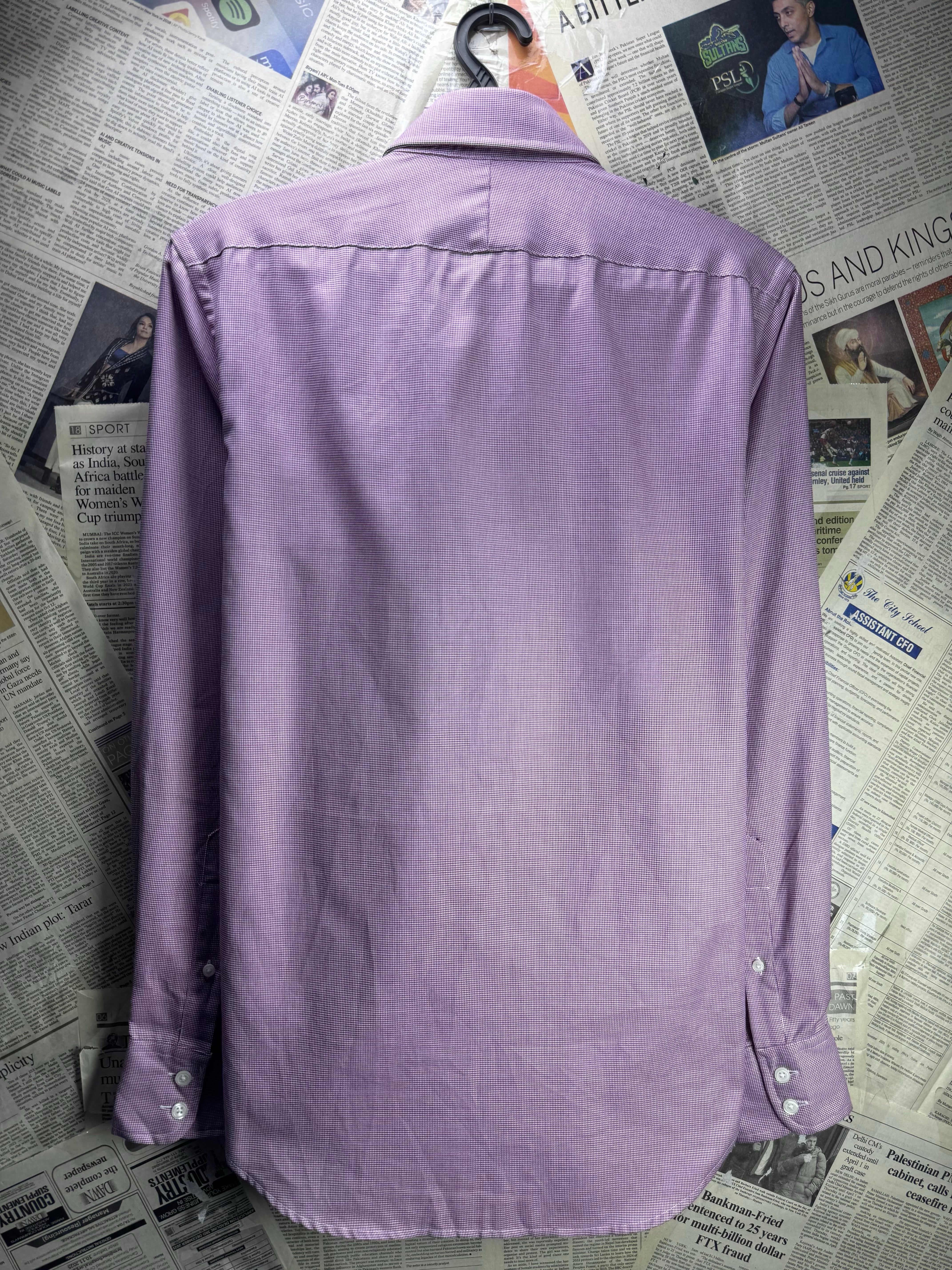 T M Lewin® Medium | Chest: 21.5" | Collar 15" Shirt | Cotton | 4576 - Genuine Maal
