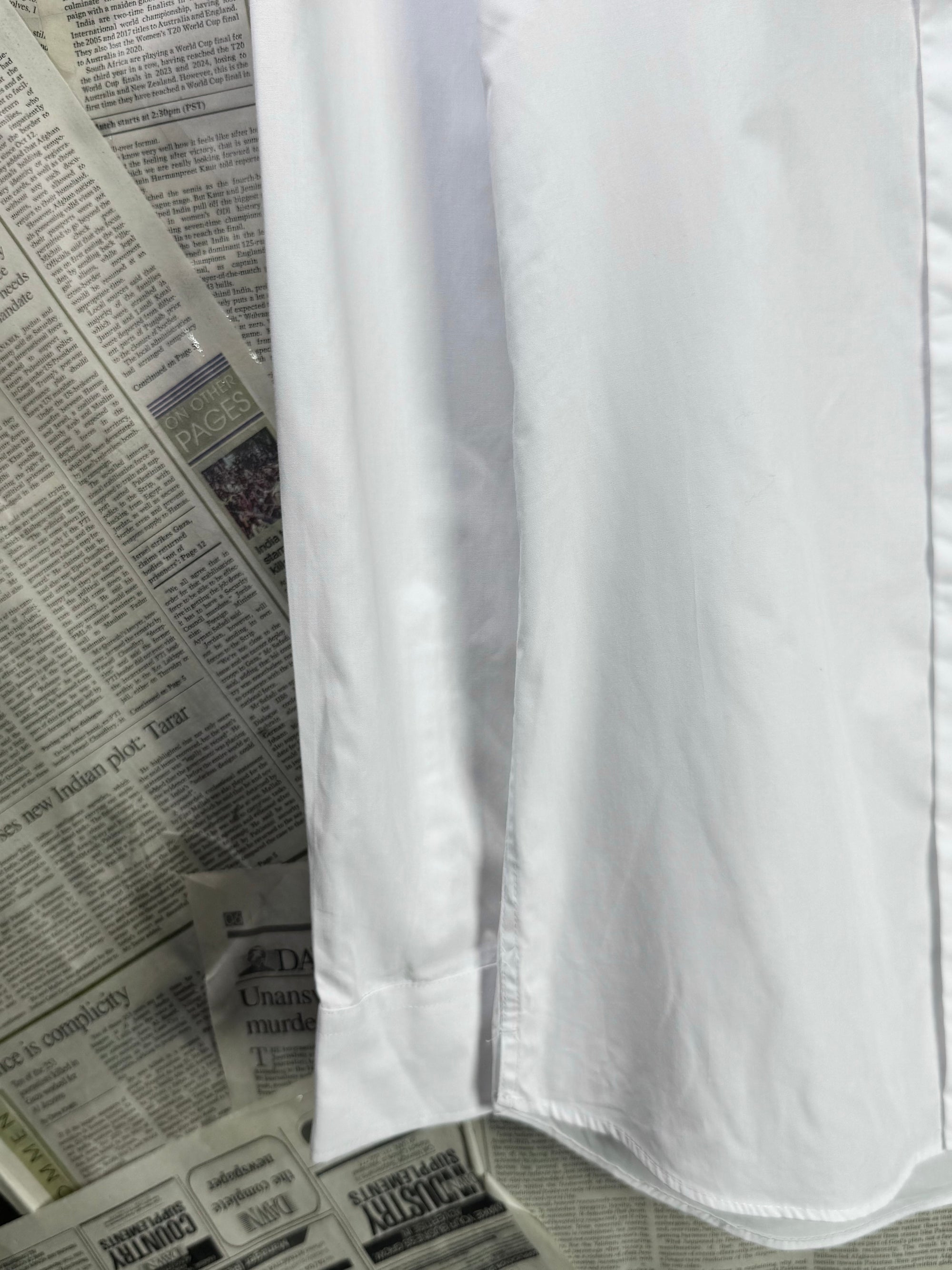 Next® XS | Chest: 17.5" | White | Shirt | Poly - Cotton | 3234 - Genuine Maal