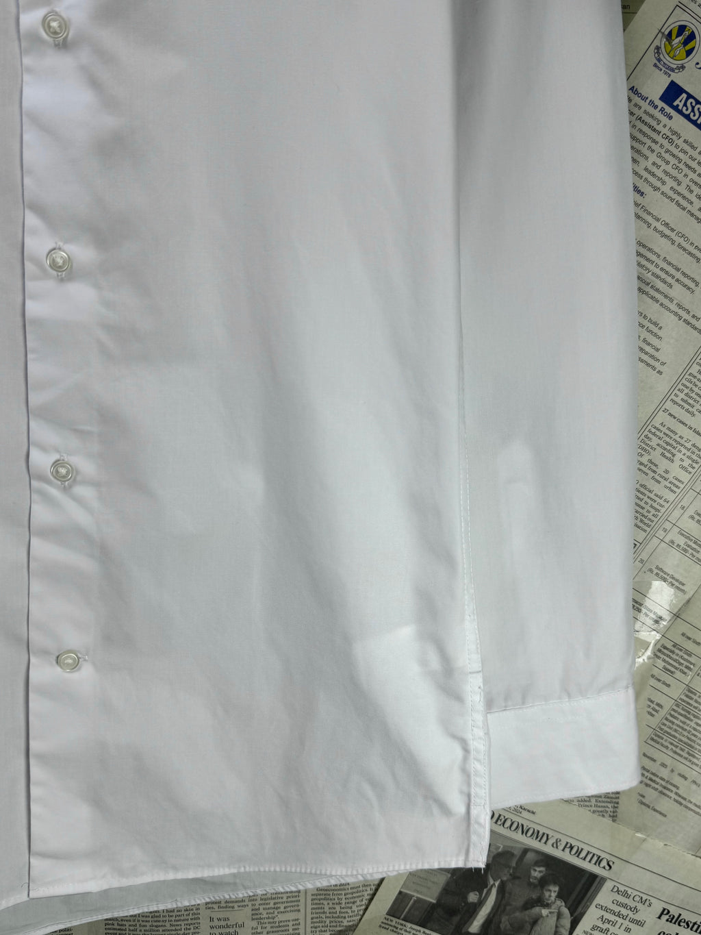 Next® XS | Chest: 17.5" | White | Shirt | Poly - Cotton | 3234 - Genuine Maal