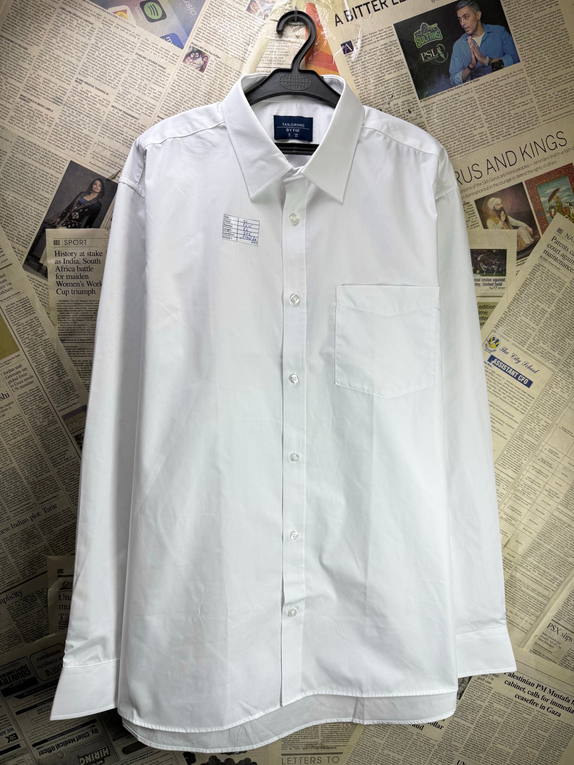 F&F® XL | Chest: 25.5" | Collar 17" Shirt | Poly - Cotton | 4784 - Genuine Maal