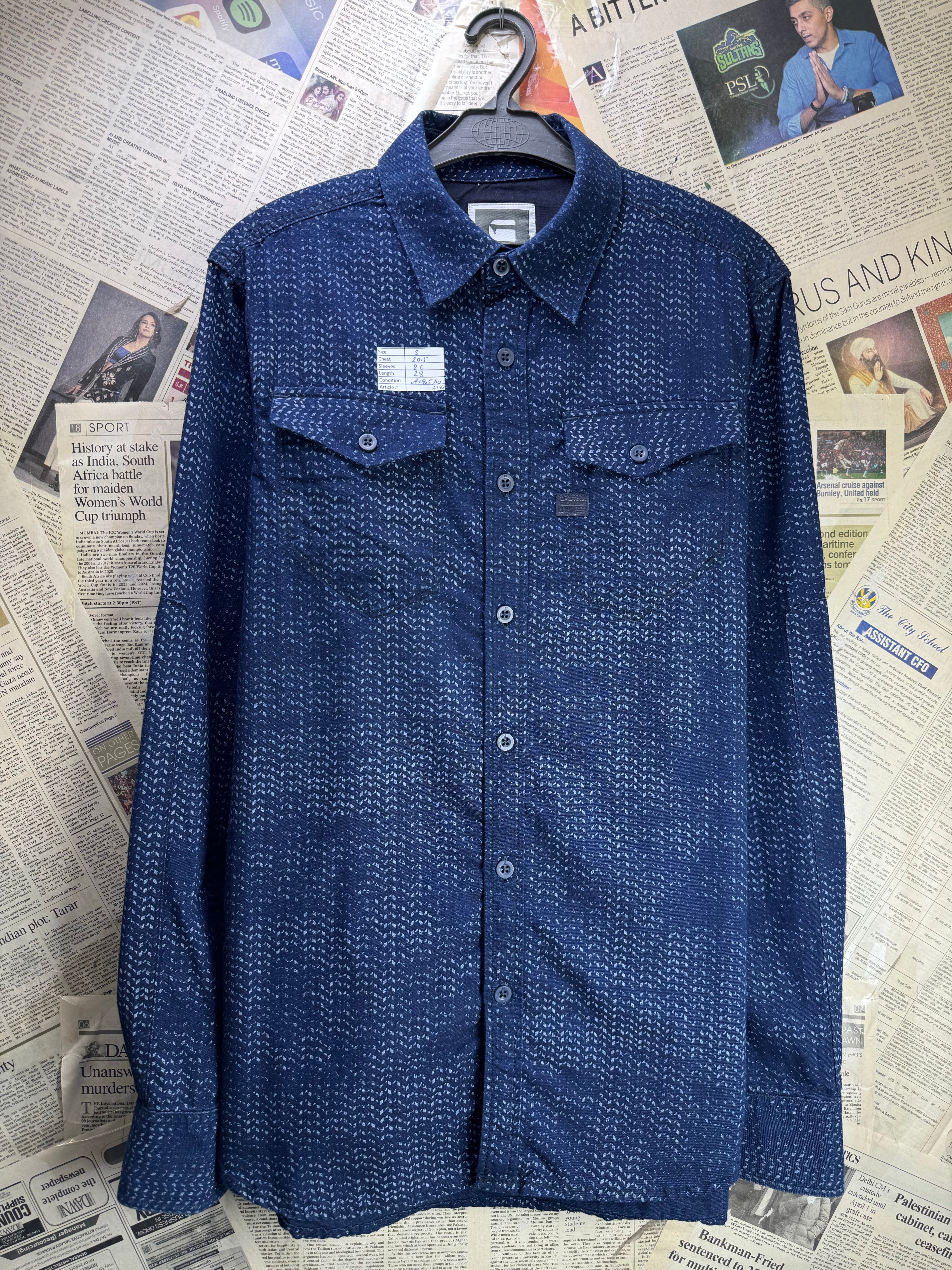 Raw® Small | Chest: 20.5" | Shirt | Cotton | 4756 - Genuine Maal