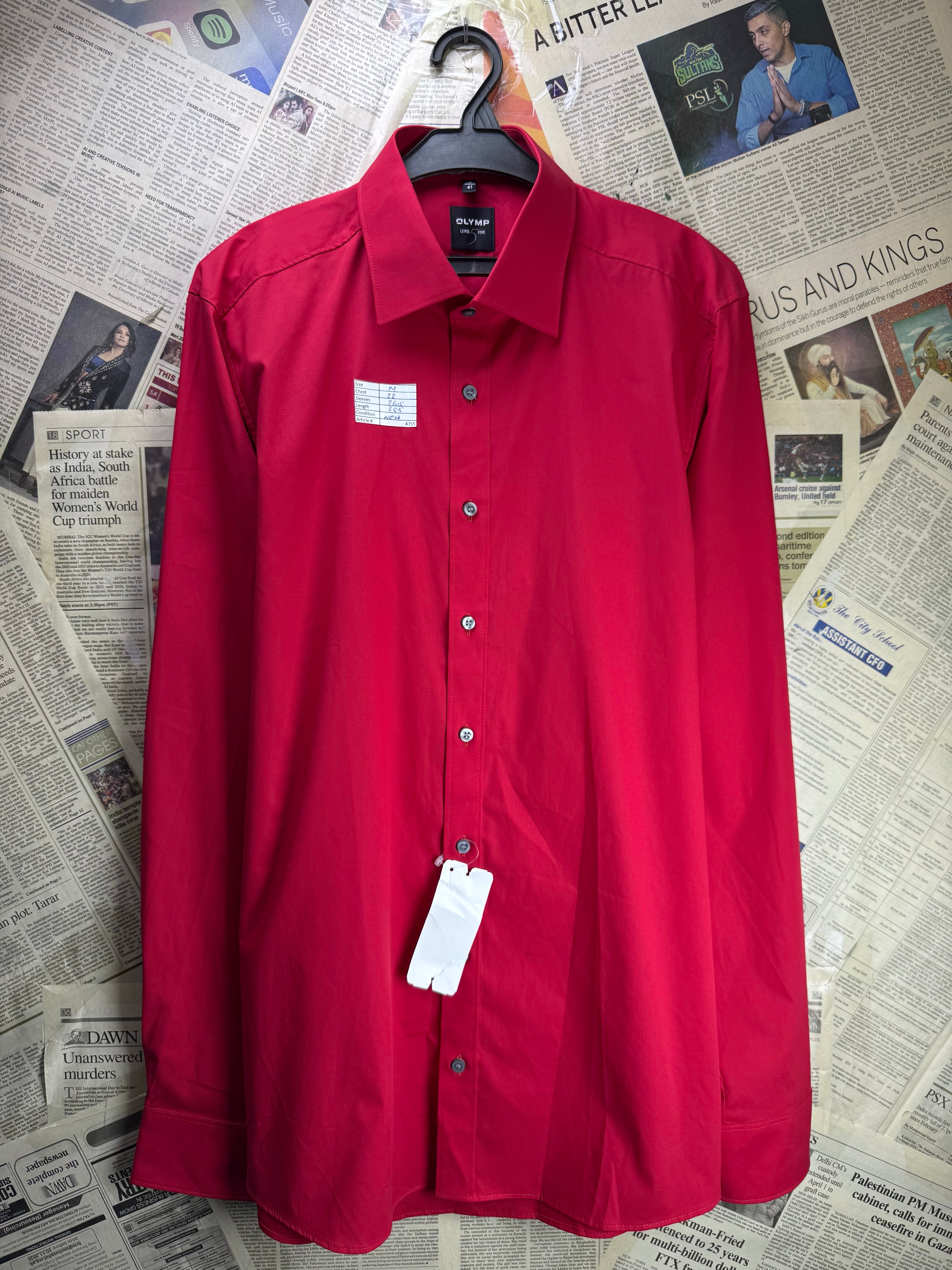 Olymp® Medium | Chest: 22" | Collar 16" Shirt | Cotton | 4755 - Genuine Maal