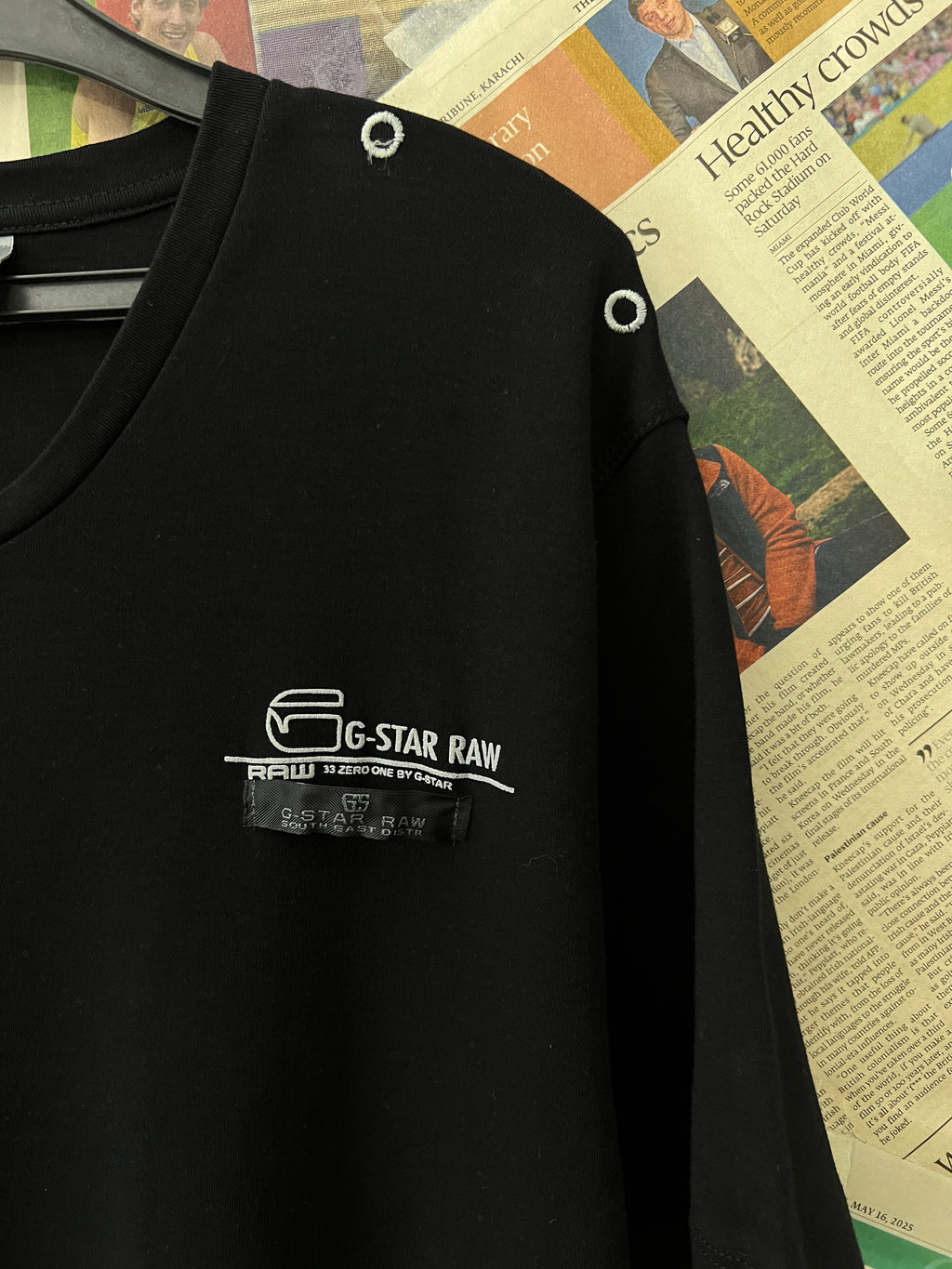 G - Star® Small | Chest: 19.5" | Black | T-Shirt | 321 - Genuine Maal