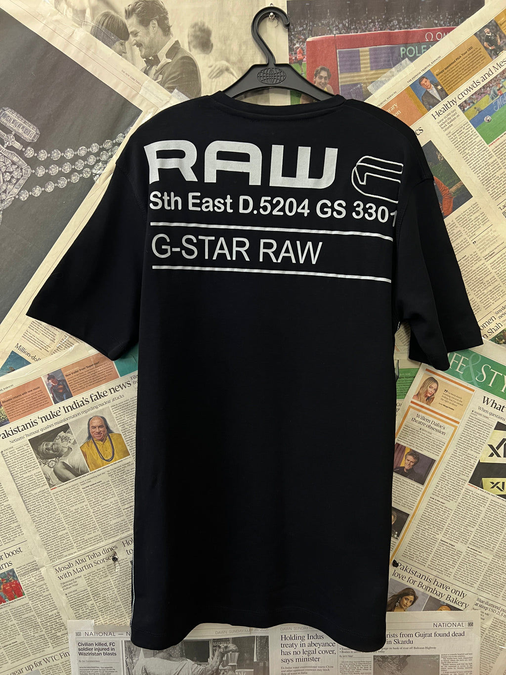 G - Star® Small | Chest: 19.5" | Black | T-Shirt | 321 - Genuine Maal