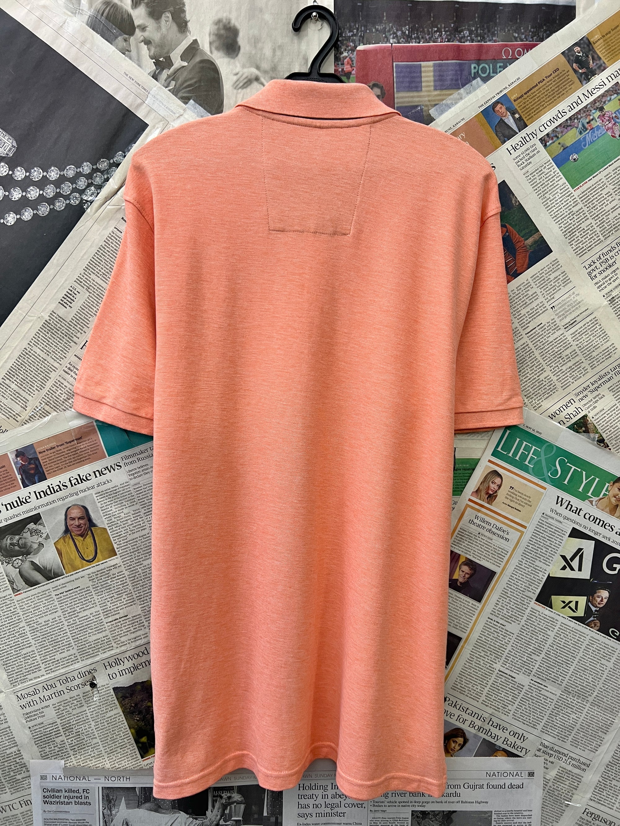 M&S® Medium | Chest: 21.5" | Peach Orange | Polo | 325 - Genuine Maal