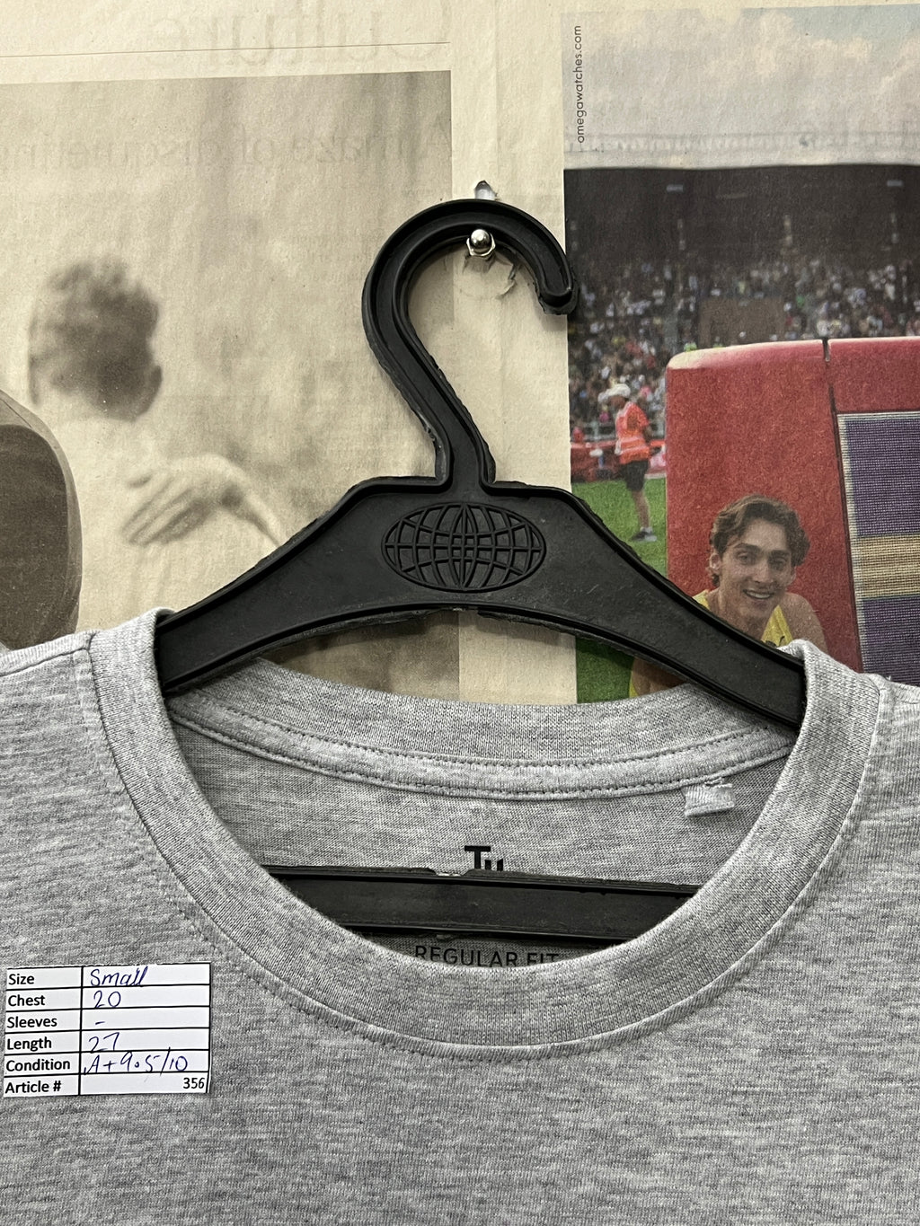 Tu® Small | Chest: 20" | Grey | T-Shirt | 356 - Genuine Maal