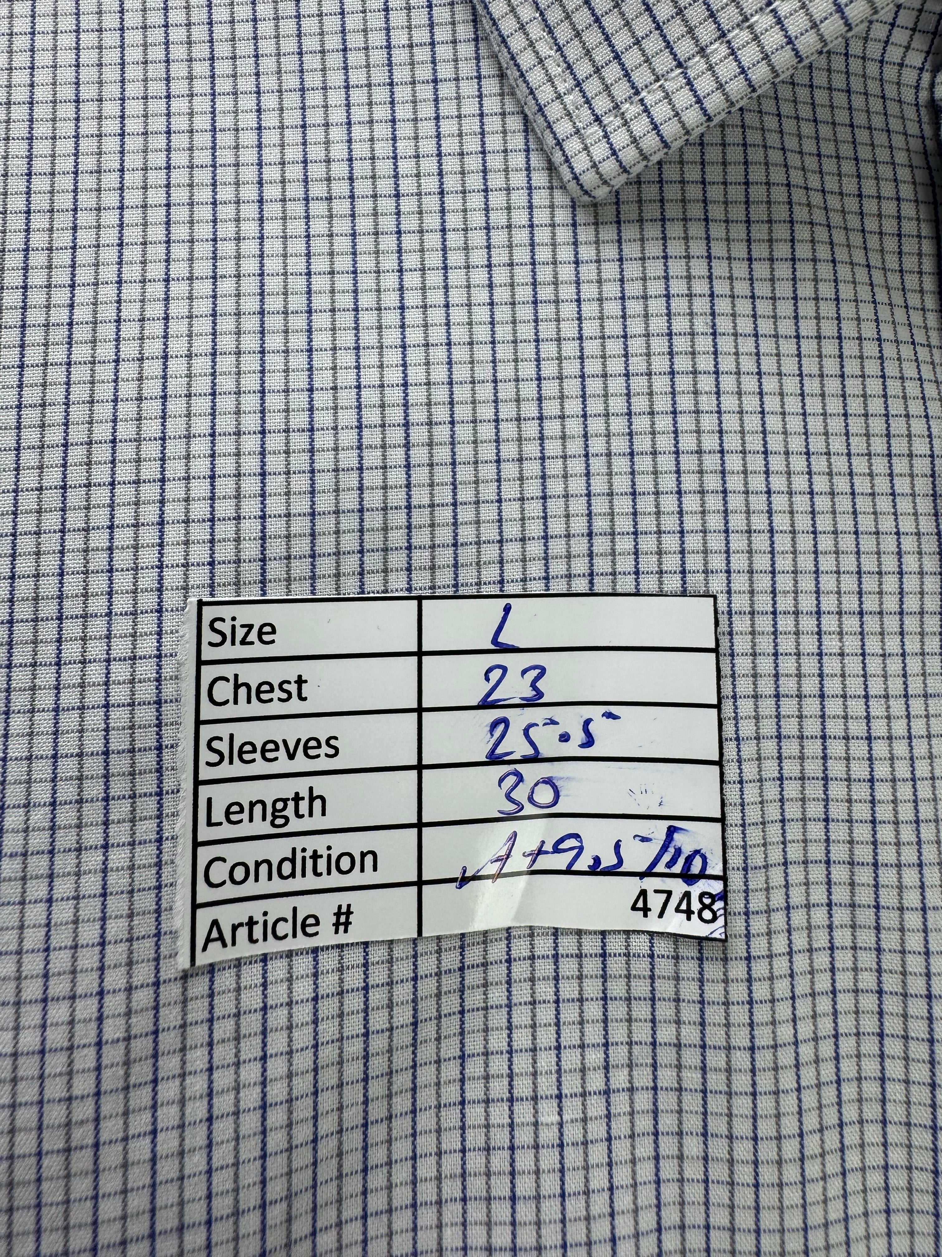 M&S® Large | Chest: 23" | Collar 15.5" Shirt | Poly - Cotton | 4748 - Genuine Maal