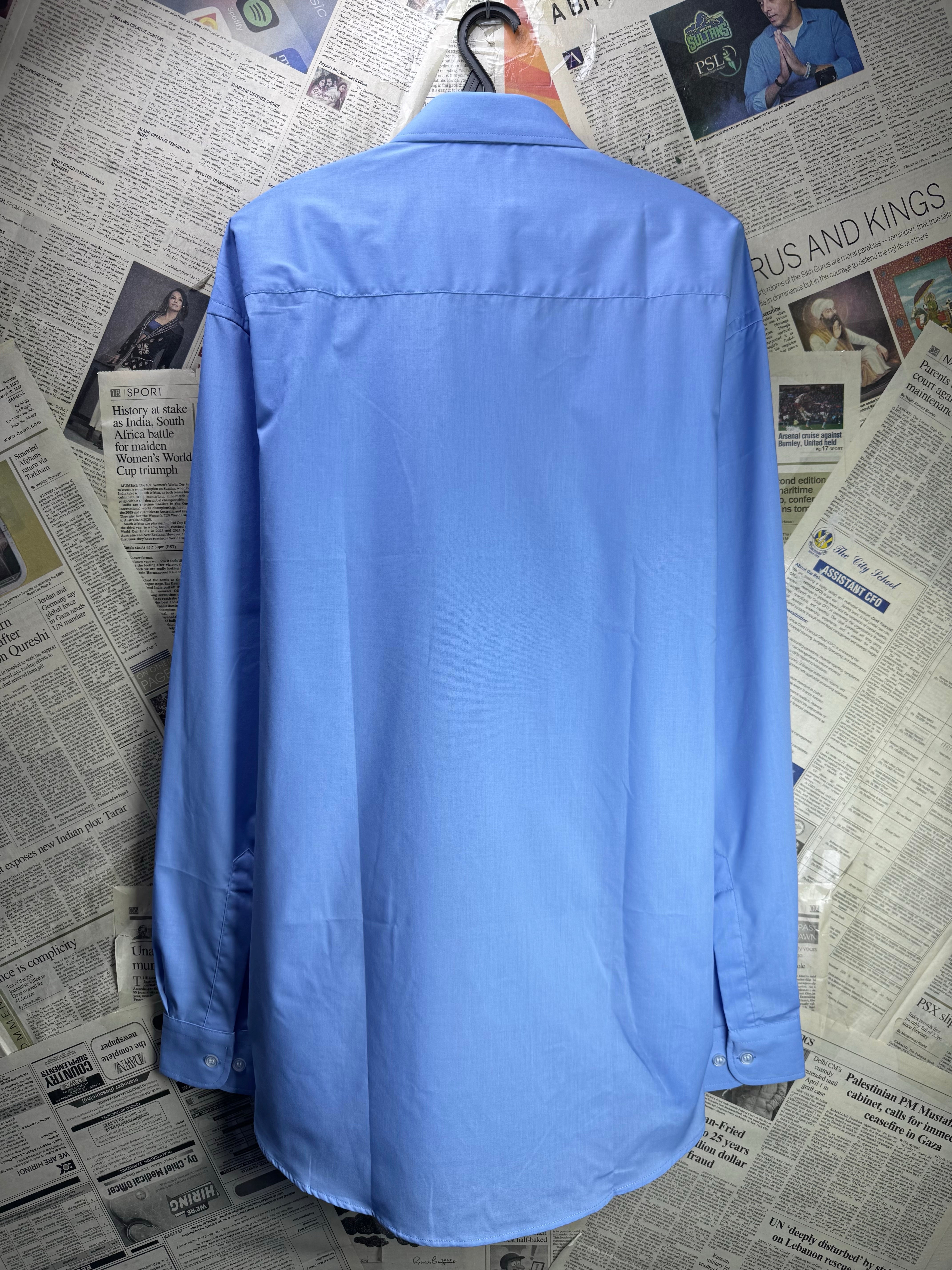 Kuston Kit® L/XL | Chest: 24.5" | Light Blue | Collar 17" Shirt | Poly - Cotton | 4799 - Genuine Maal