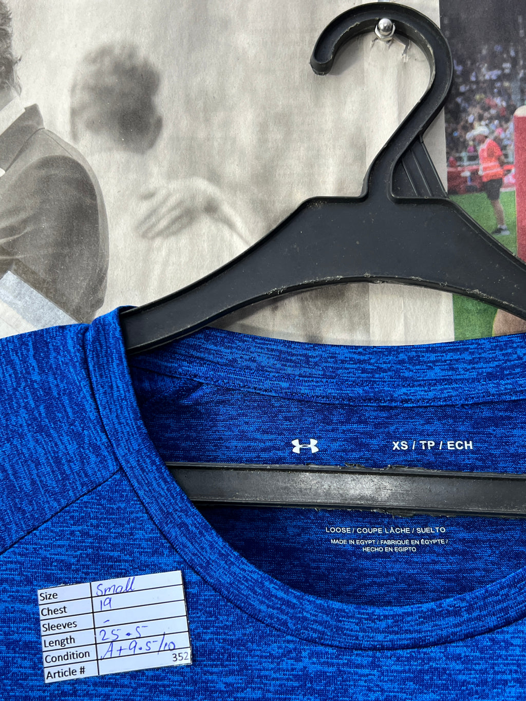Under Armour® Small | Chest: 19" | Blue | T-Shirt | 352 - Genuine Maal