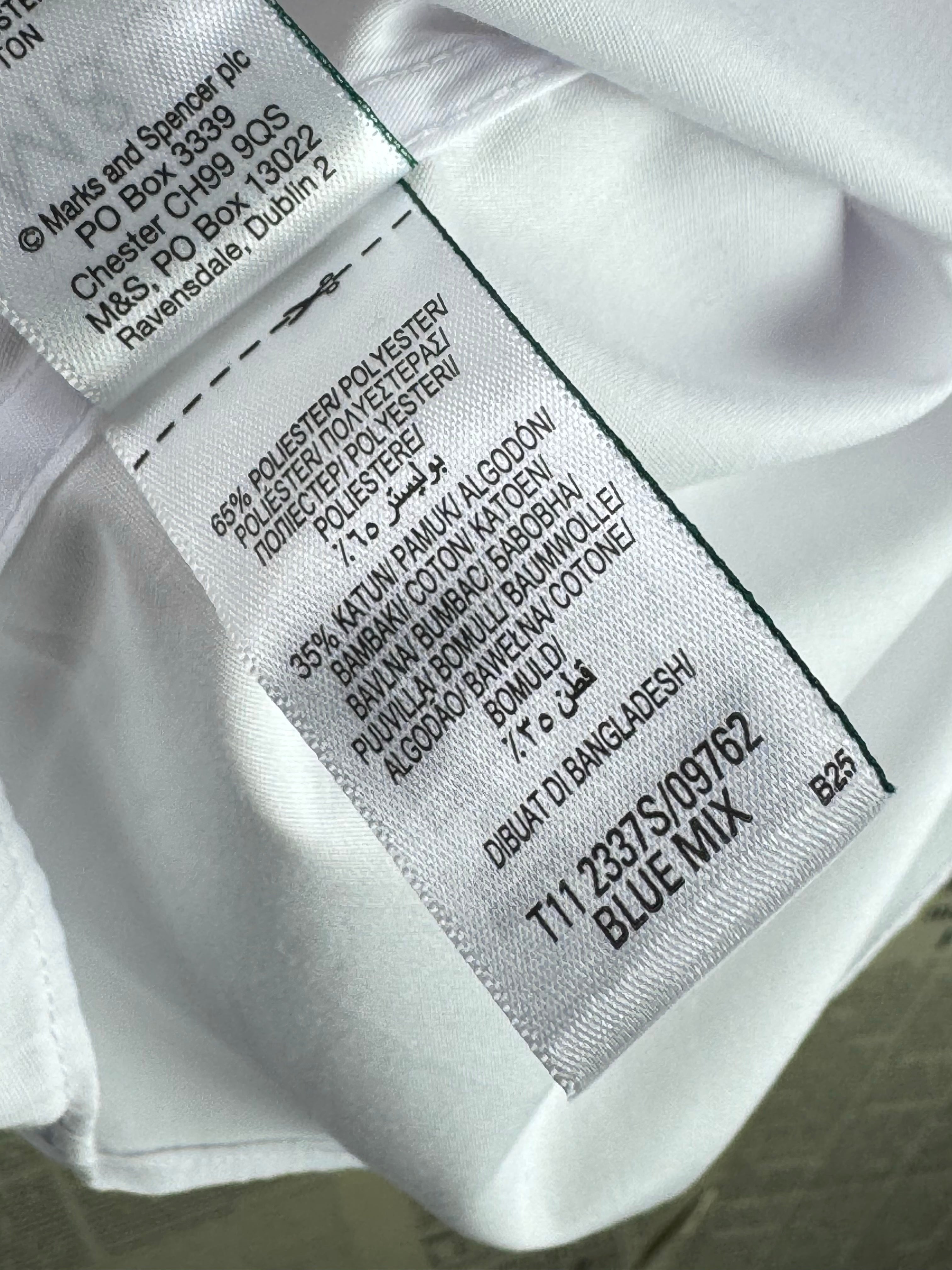M&S® Large | Chest: 23" | Collar 16.5" Shirt | Poly - Cotton | 4772 - Genuine Maal