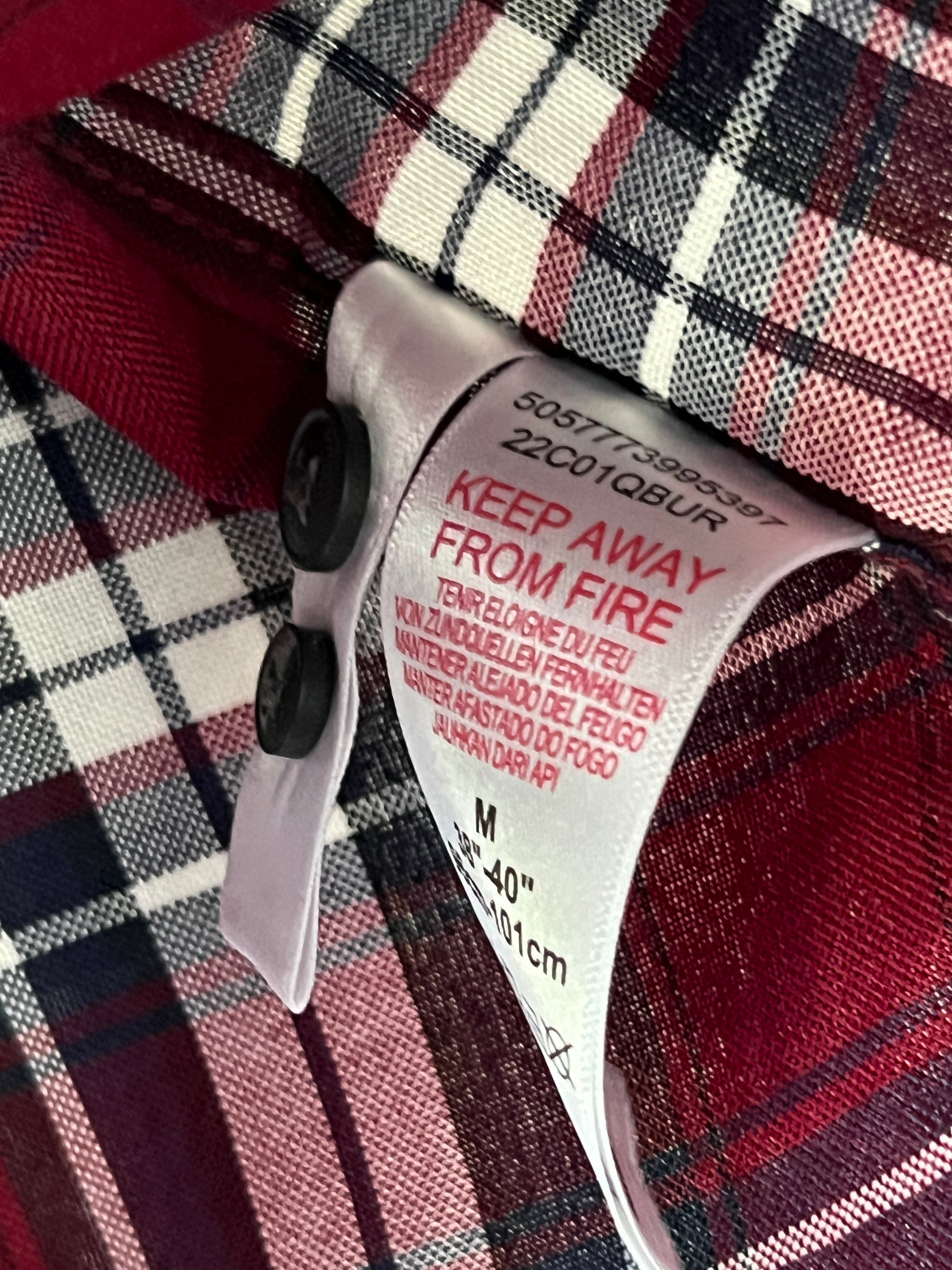 Burton® Small | Chest: 21" | Red Plaid | Shirt | 324 - Genuine Maal