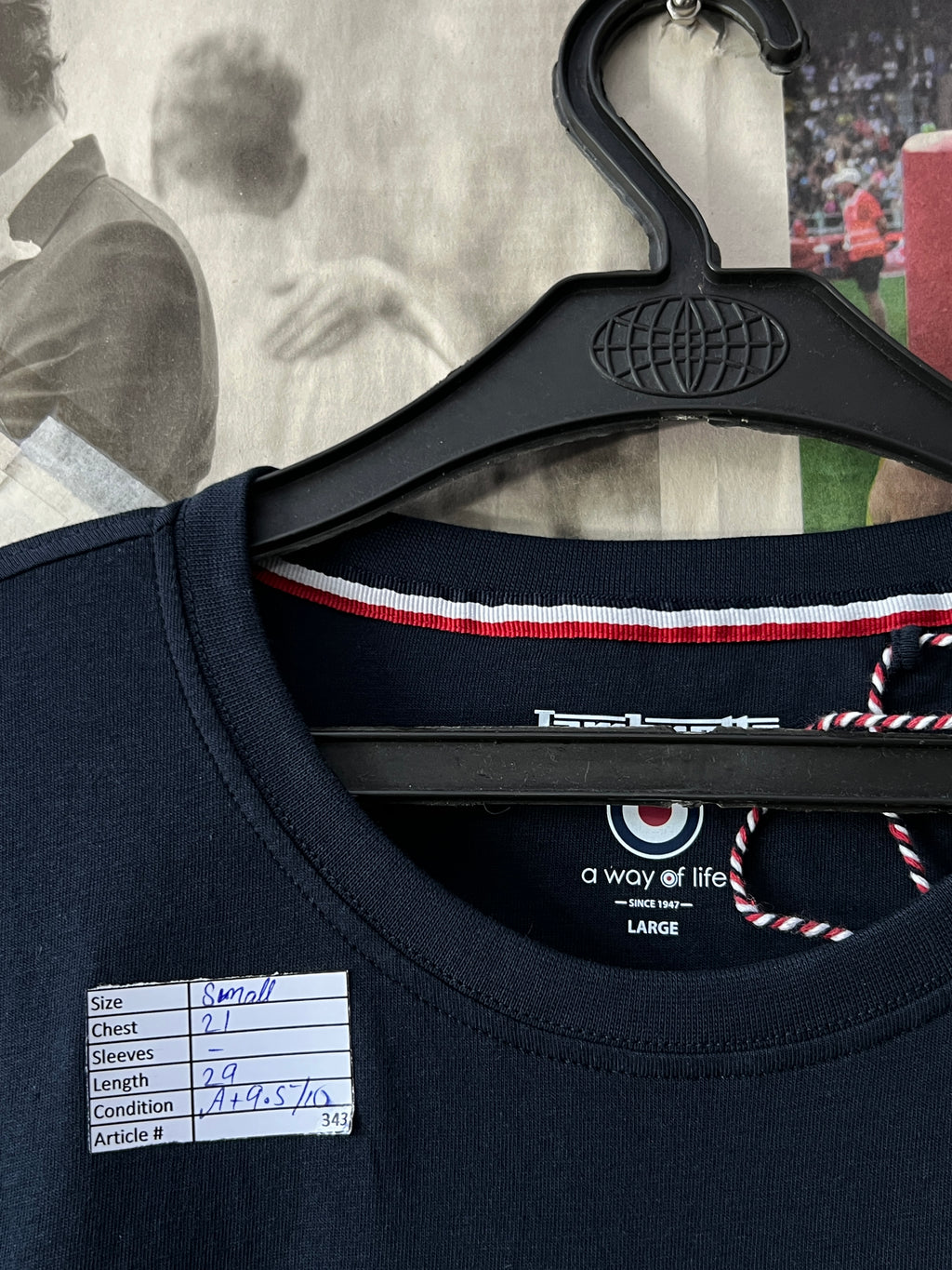 Lambretta® Small | Chest: 21" | Space Blue | T-Shirt | 343 - Genuine Maal