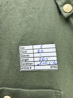 Next® Small | Chest: 20" | Shirt | Linen - Cotton | 4796 - Genuine Maal