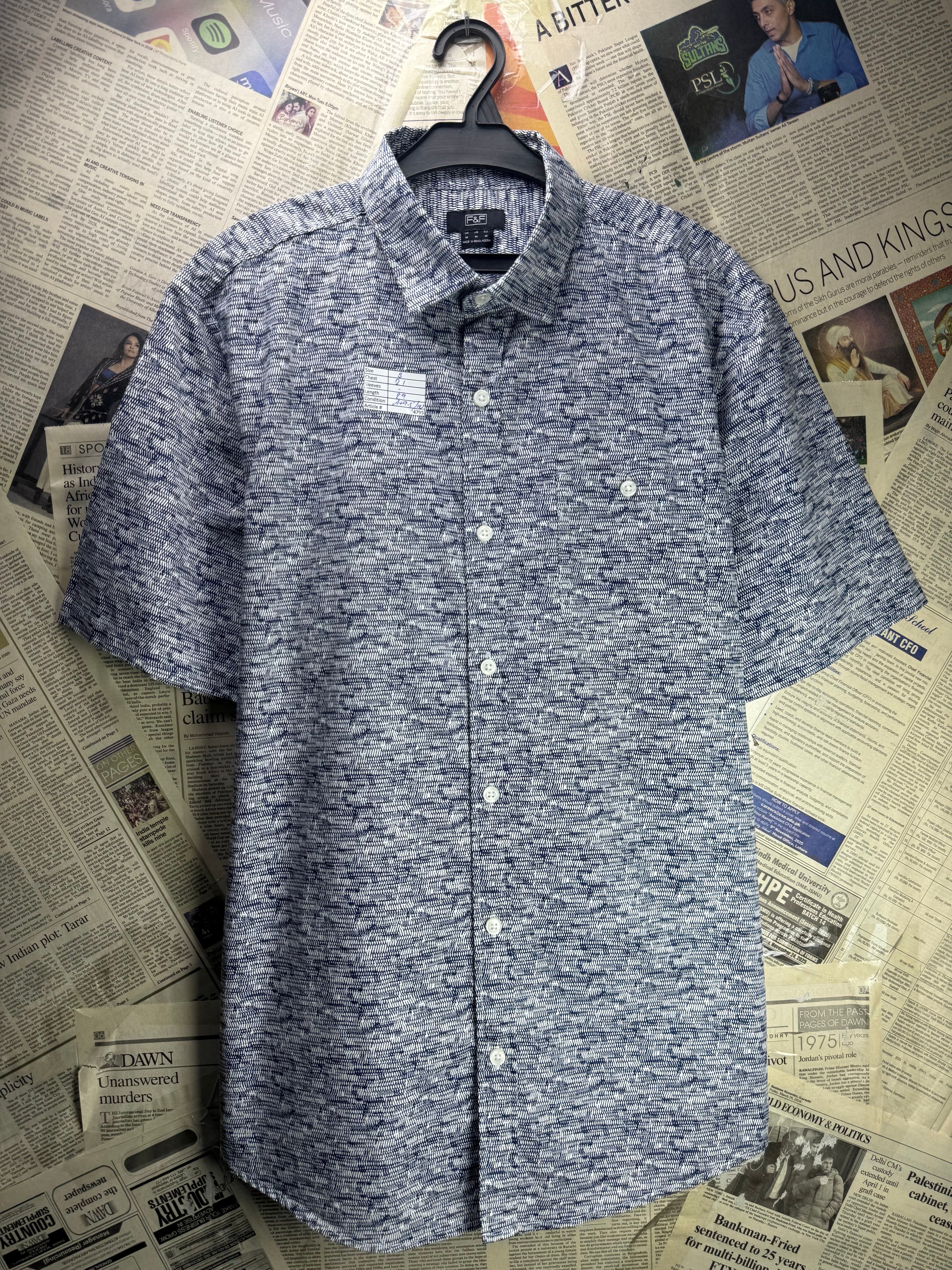 F&F® Small | Chest: 21" | Shirt | Cotton | 4795 - Genuine Maal