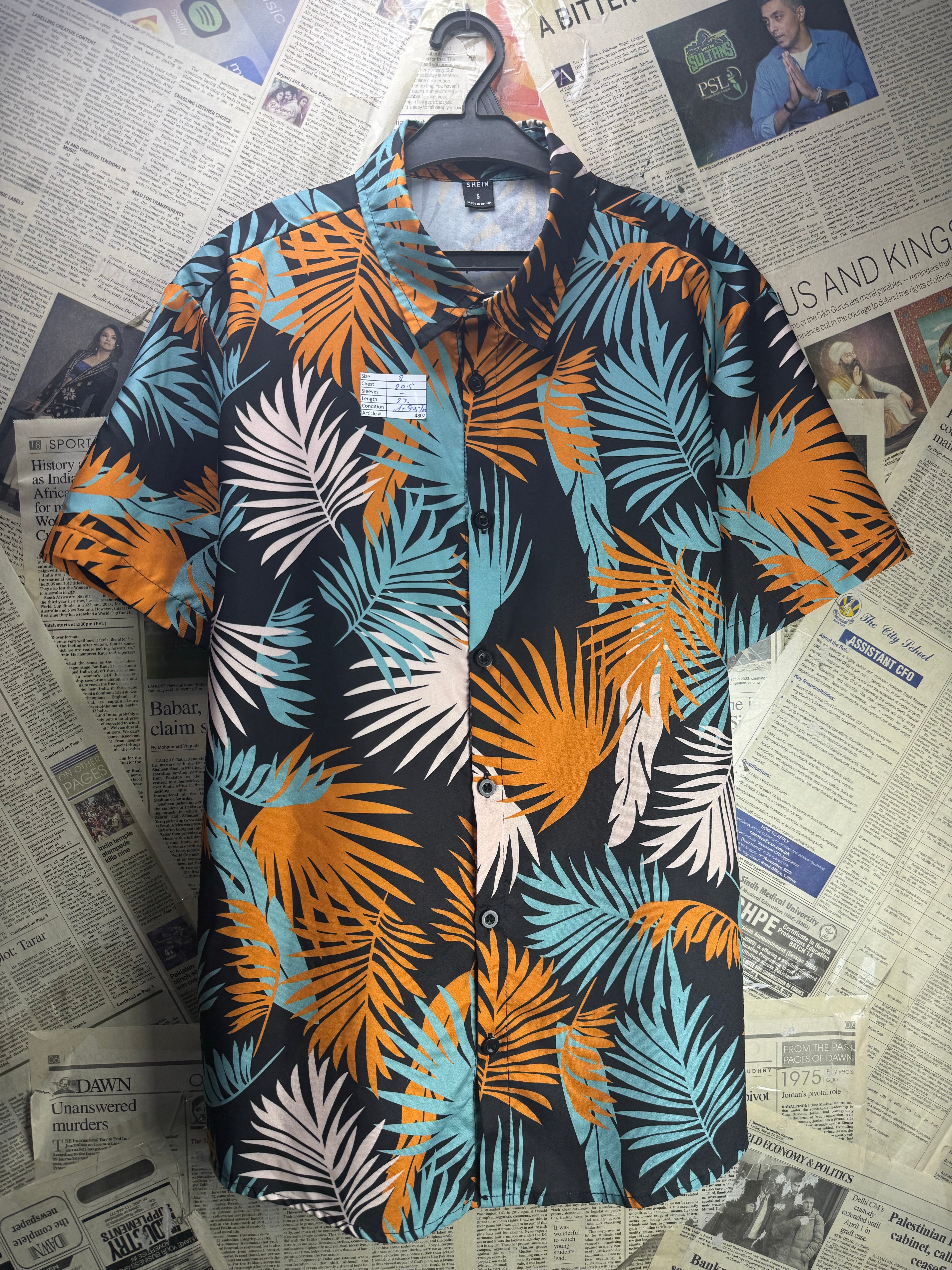 Shein® Small | Chest: 20.5" | Shirt | Polyester | 4802 - Genuine Maal