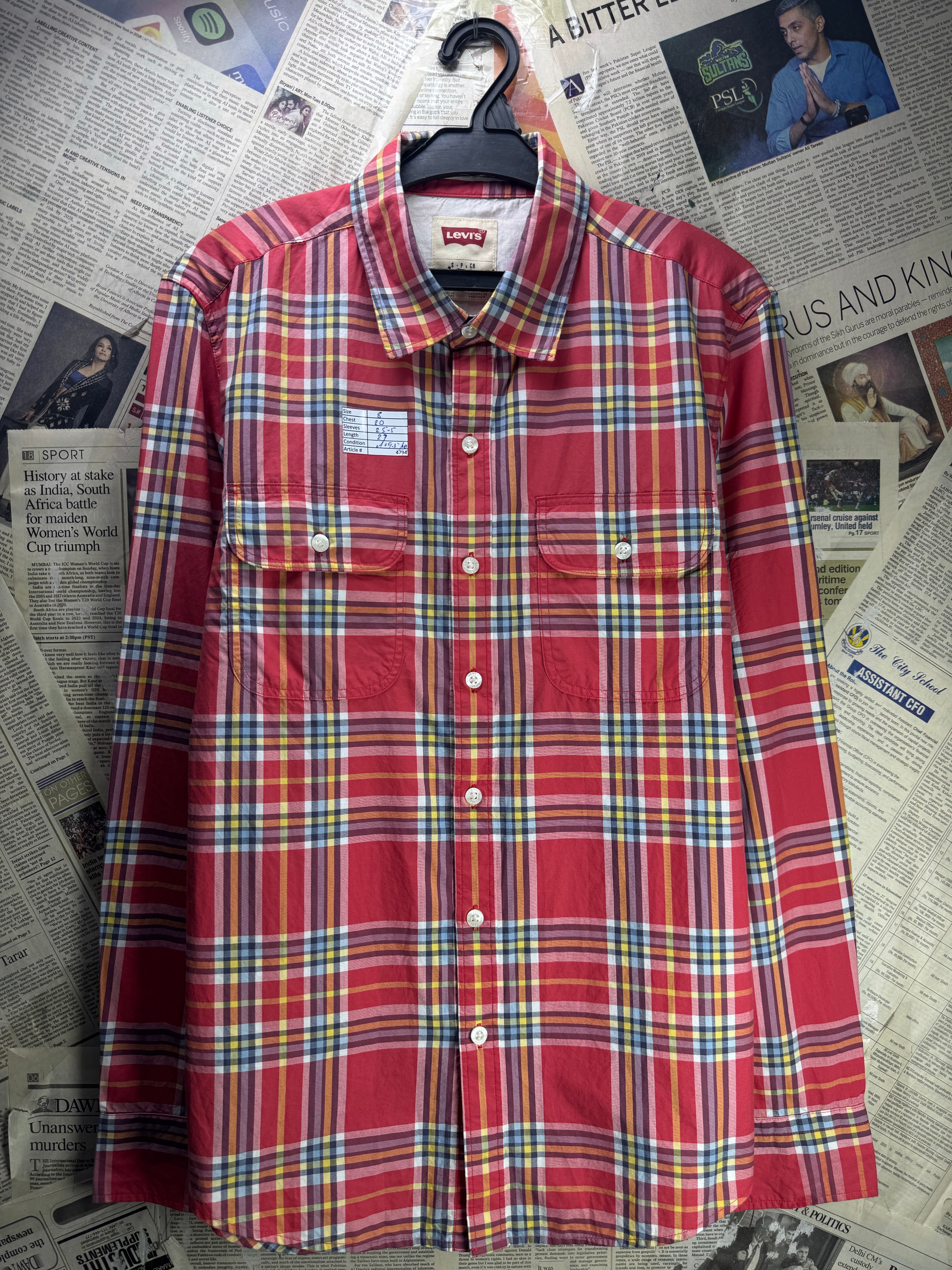 Levi's® Small | Chest: 20" | Shirt | Cotton | 4794 - Genuine Maal