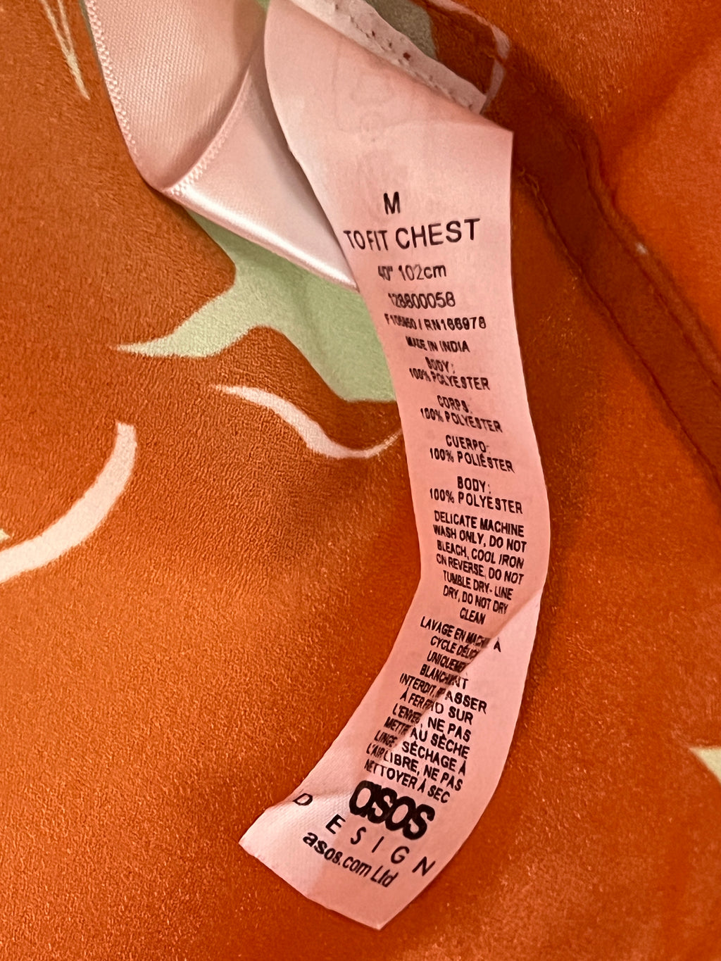 Asos® Large | Chest: 23.5" | Rust Orange | Huawei Shirt | 353 - Genuine Maal