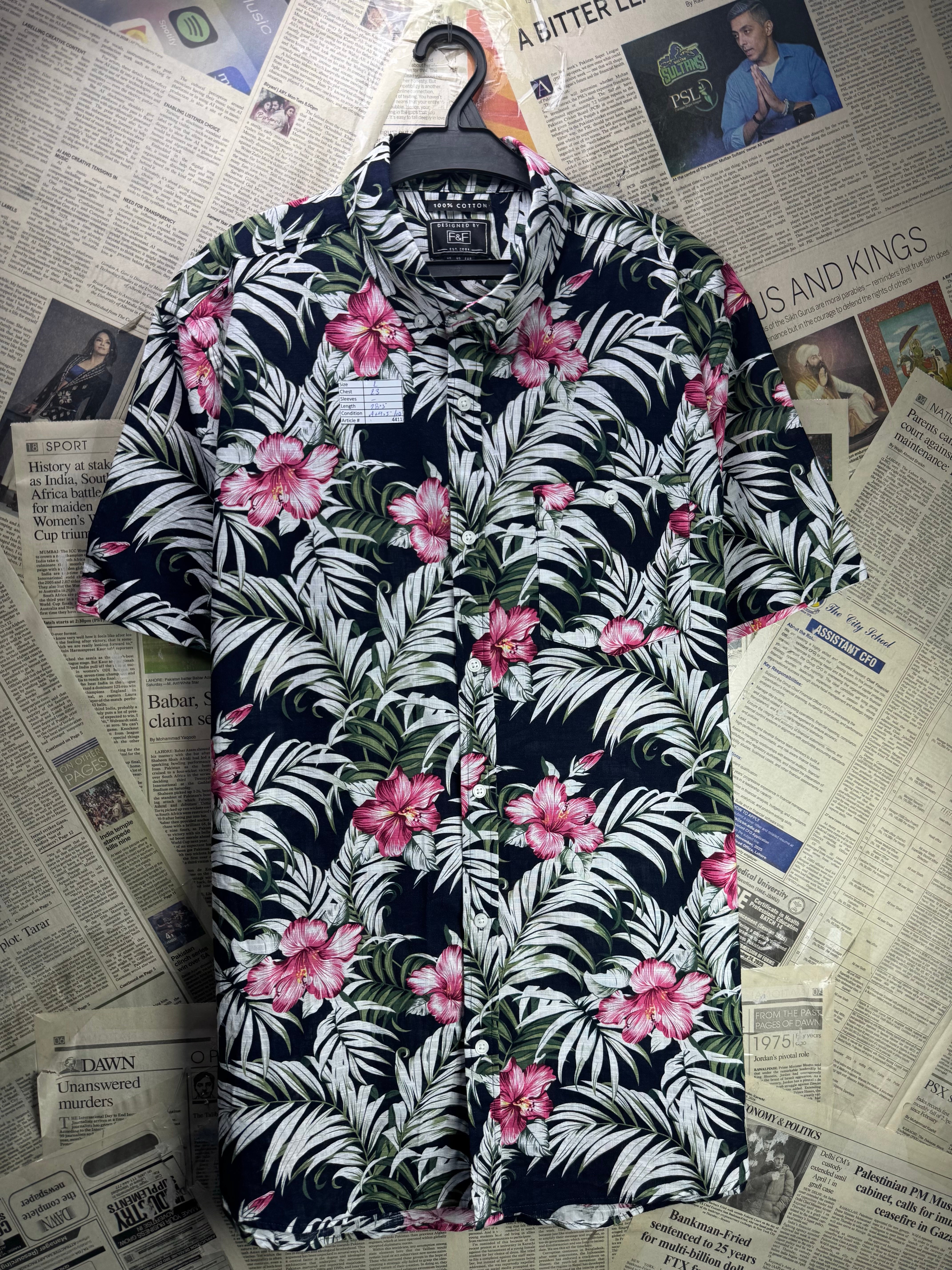 F&F® Large | Chest: 23" | Shirt | Cotton | 4411 - Genuine Maal