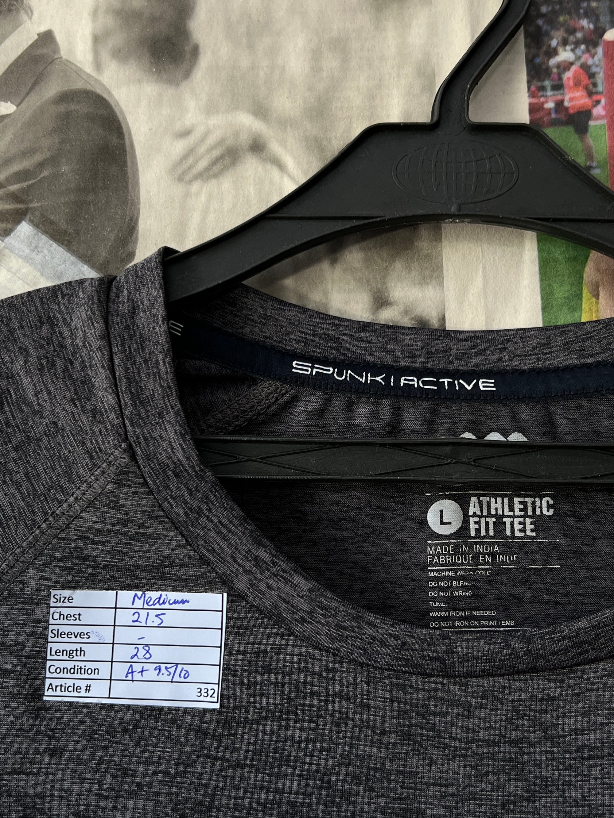 Spunk® Medium | Chest: 21.5" | Charcoal | T-Shirt | 332 - Genuine Maal