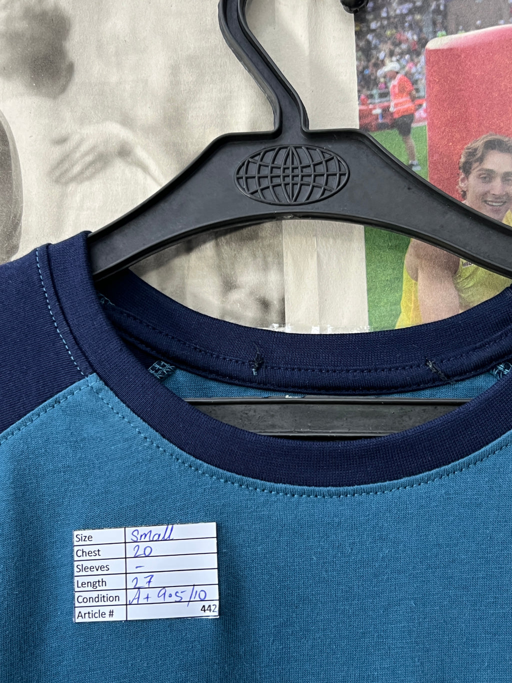 Cougar® Small | Chest: 20" | Teal | T-Shirt | 442 - Genuine Maal