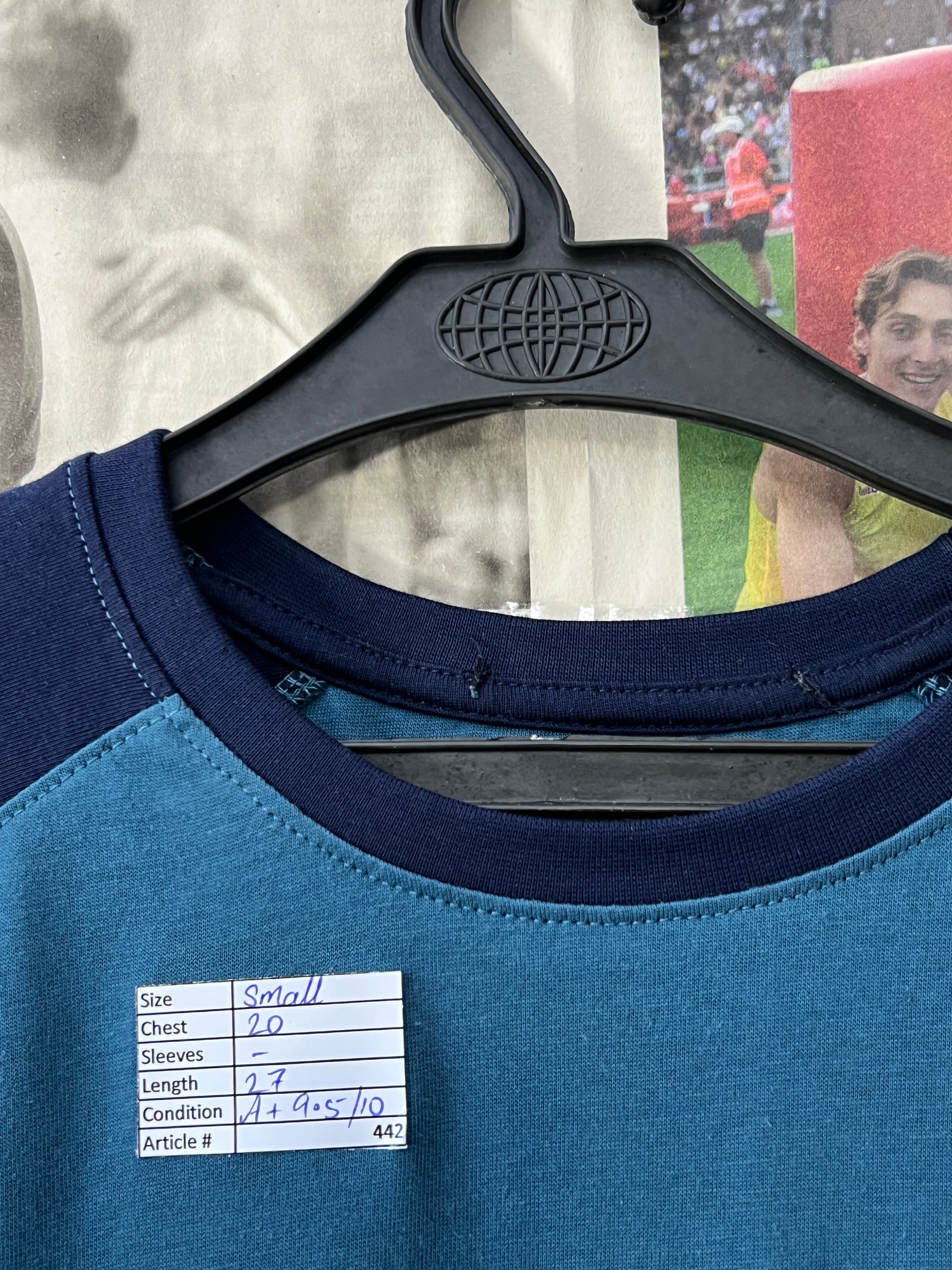 Cougar® Small | Chest: 20" | Teal | T-Shirt | 442 - Genuine Maal