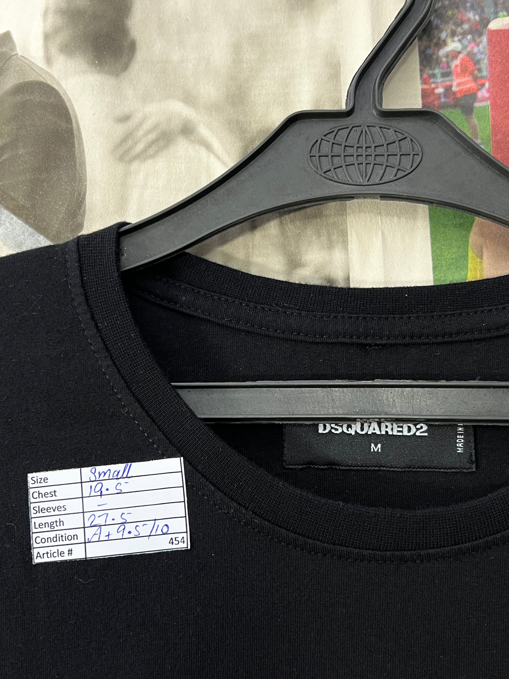 DSquared2® Small | Chest: 19.5" | Black | T-Shirt | 454 - Genuine Maal