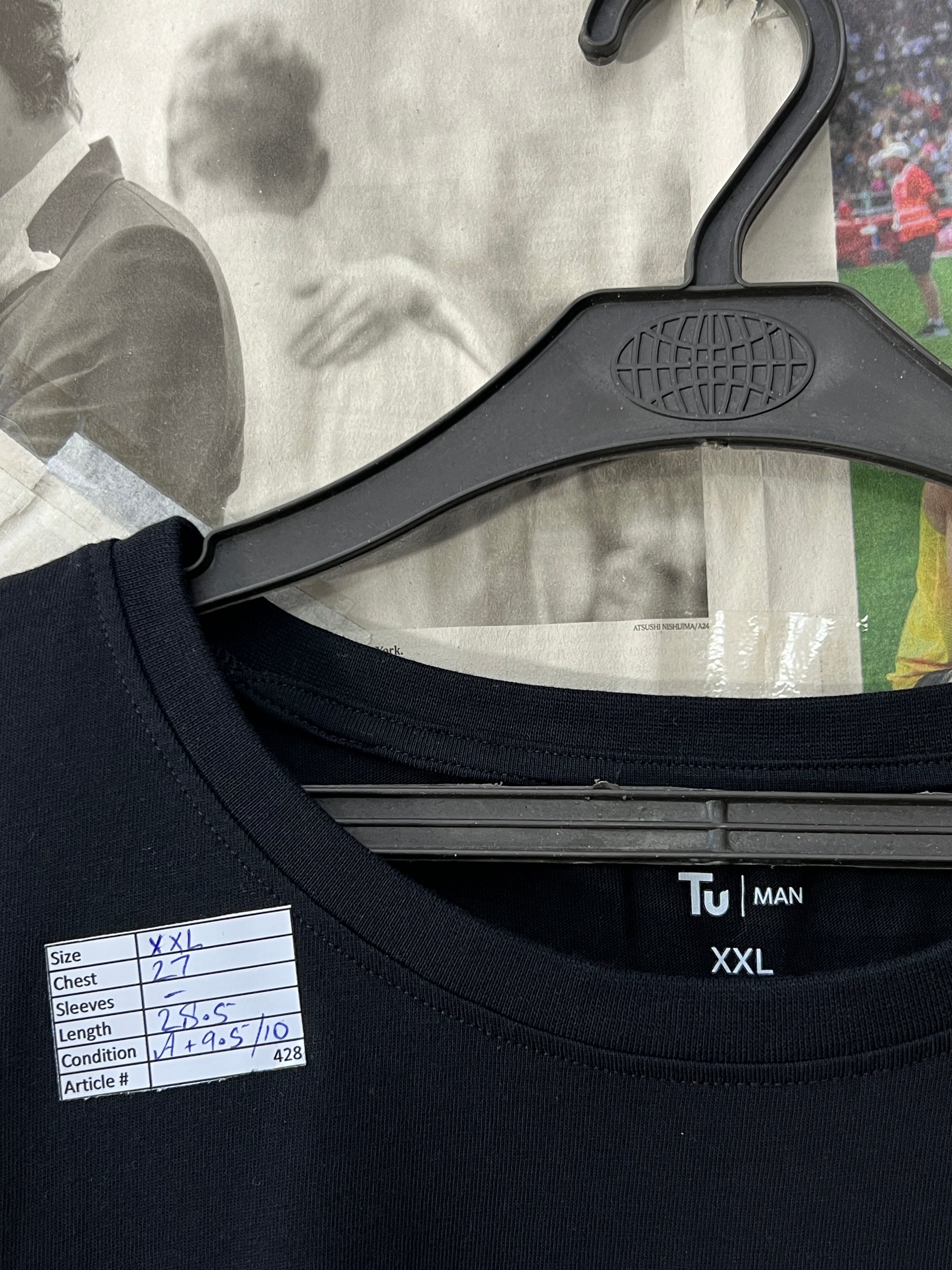 Tu® XXL | Chest: 28"| Black | 428 - Genuine Maal