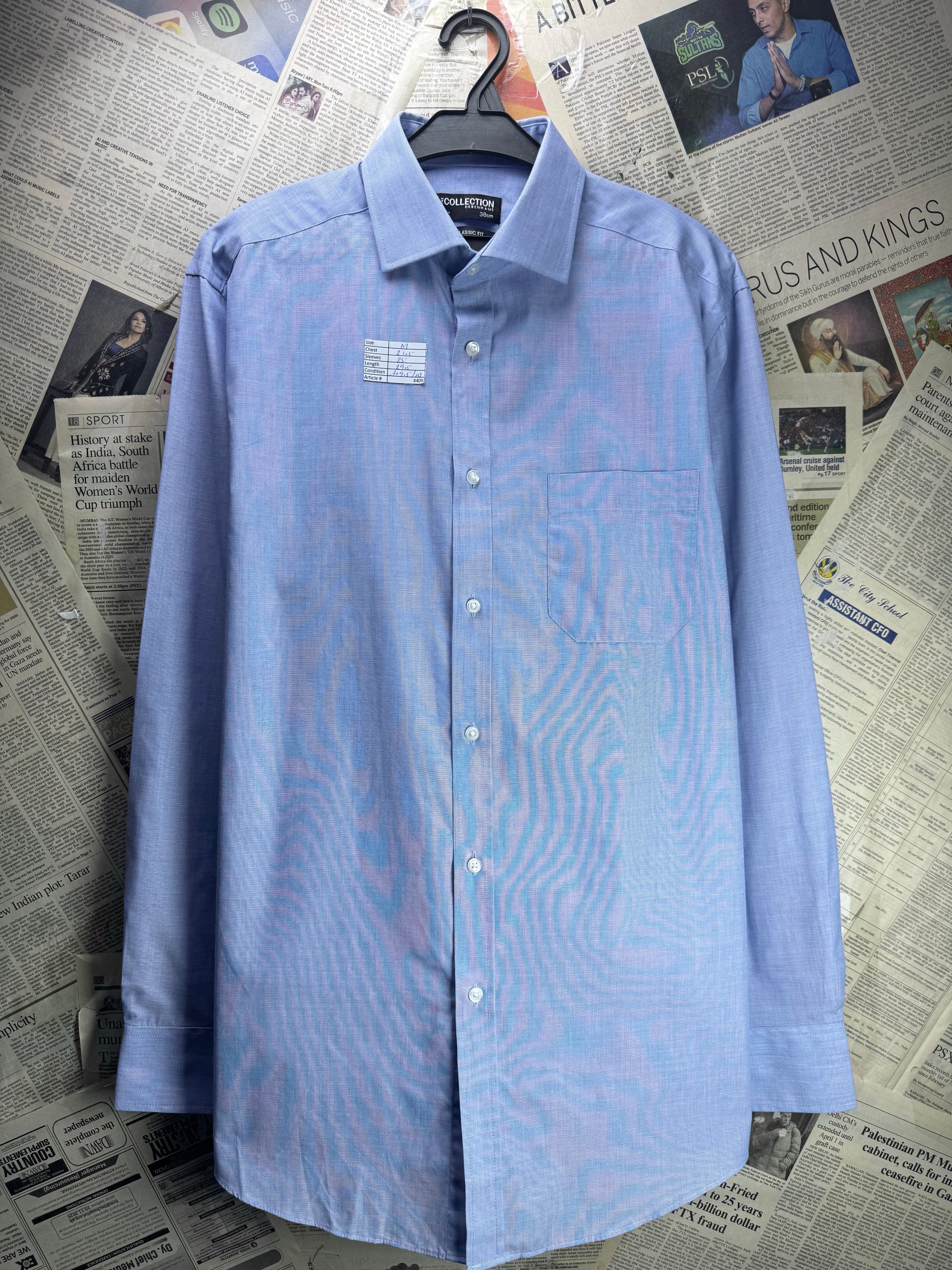 Debenhams® Medium | Chest: 21.5" | Collar 15" Shirt | Poly - Cotton | 4408 - Genuine Maal