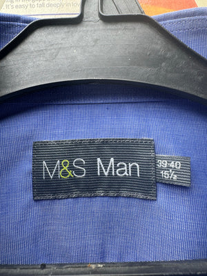 M&S® Medium | Chest: 22.5" | Collar 15.5" Shirt | Poly - Cotton | 4554 - Genuine Maal