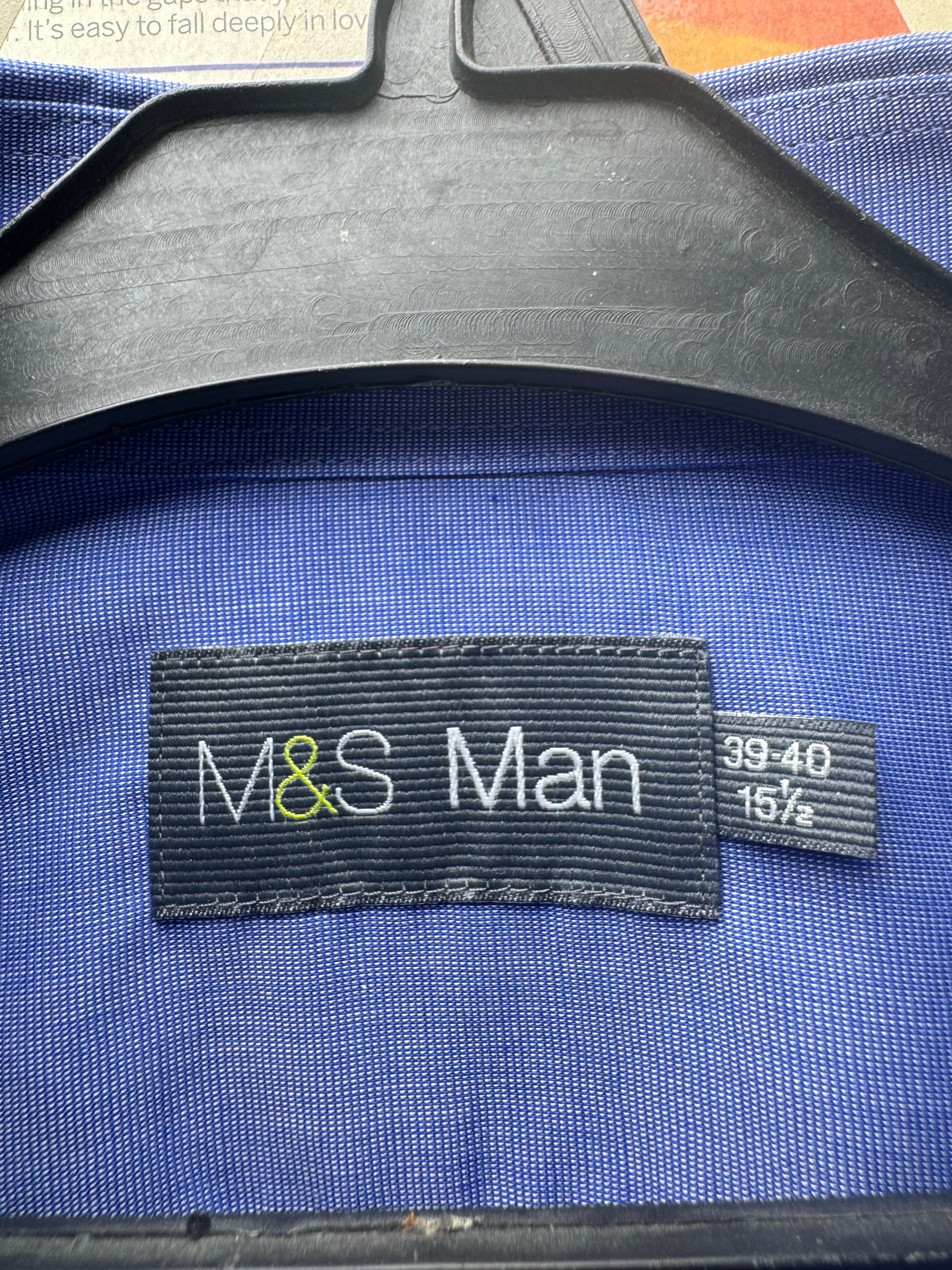 M&S® Medium | Chest: 22.5" | Collar 15.5" Shirt | Poly - Cotton | 4554 - Genuine Maal