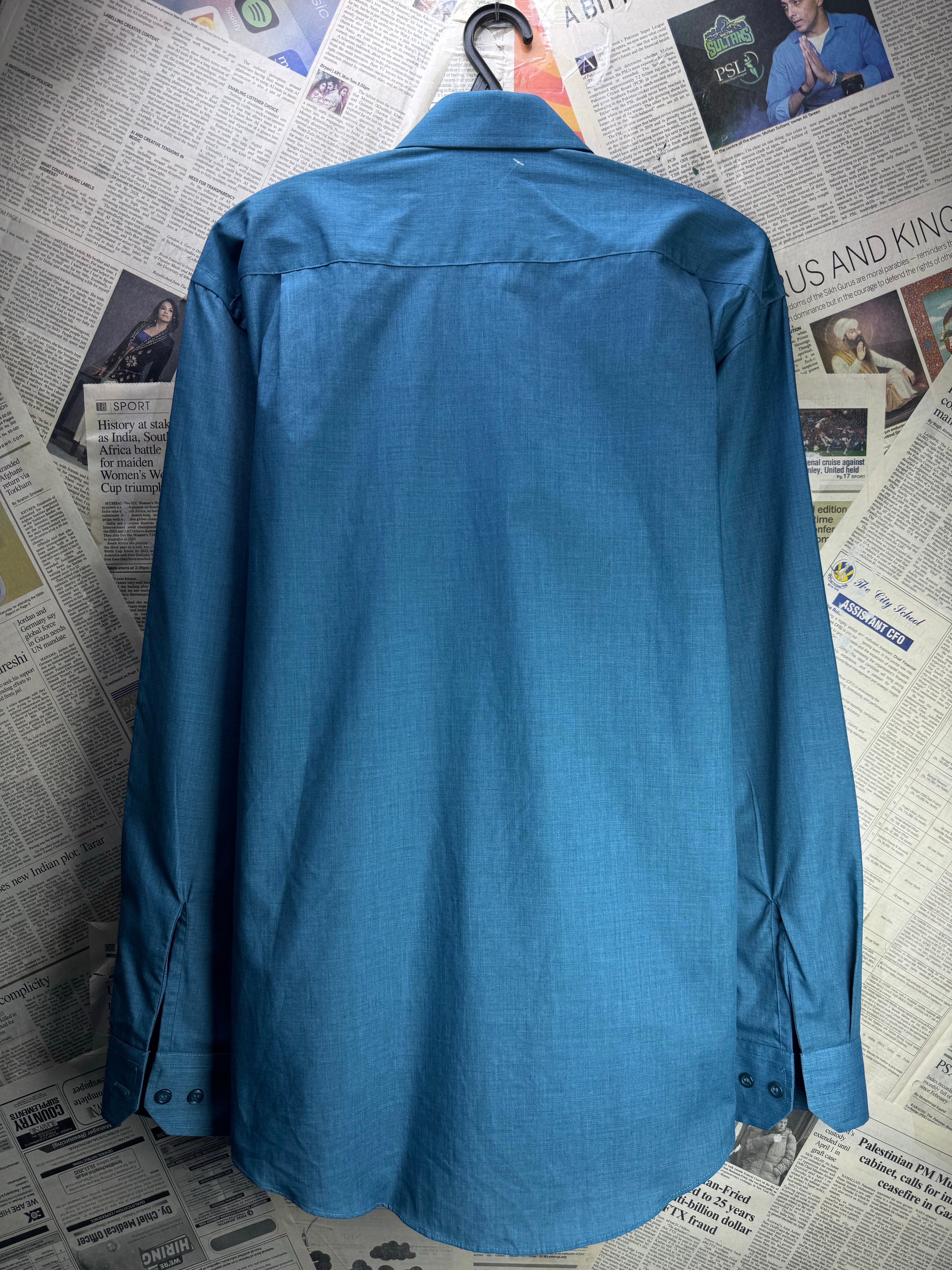 Savatini® Medium | Chest: 21.5" | Collar 15.5" Shirt | Poly - Cotton | 4552 - Genuine Maal