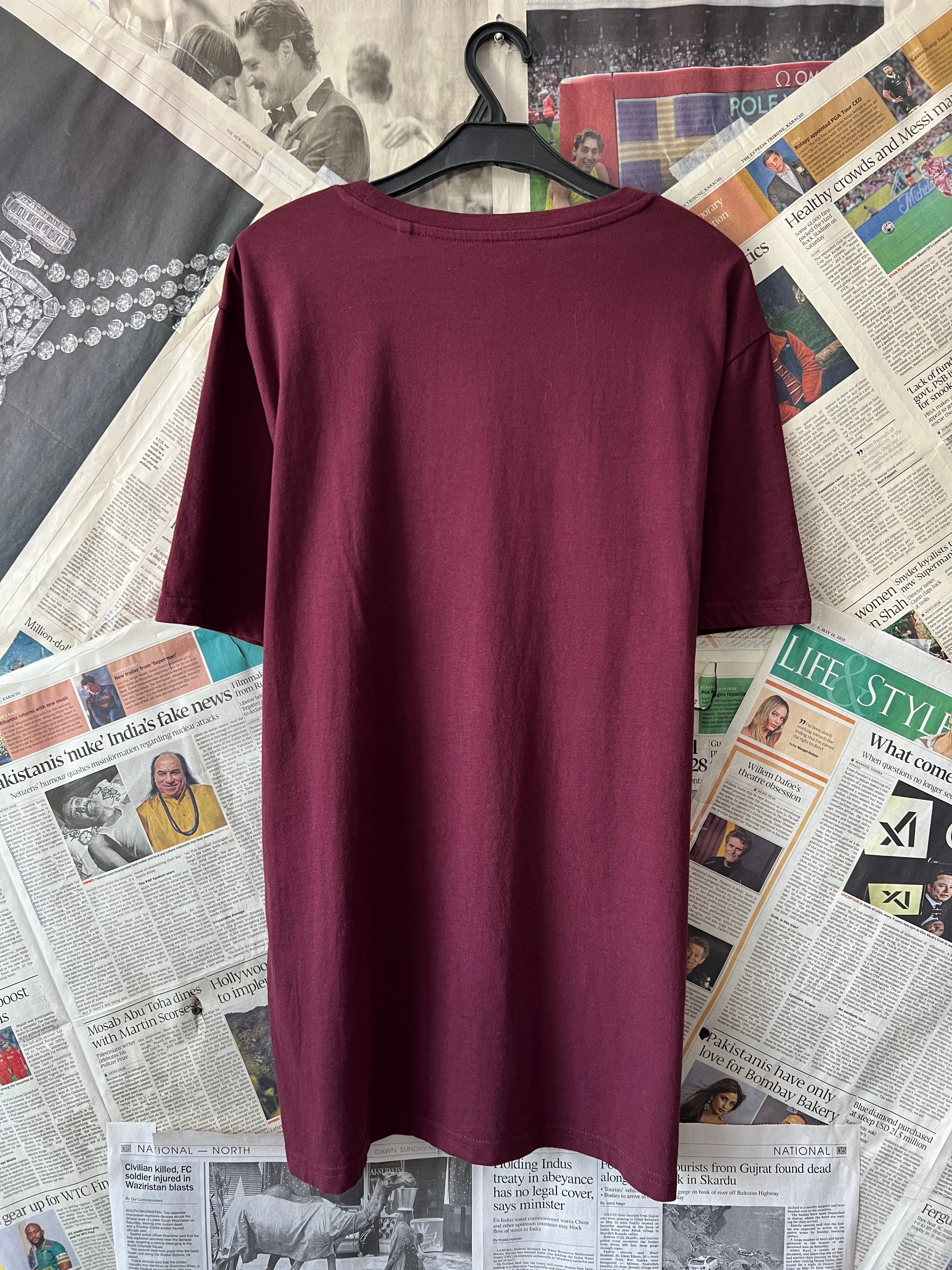 Next® Small | Chest: 20" | Maroon | T-Shirt | 459 - Genuine Maal
