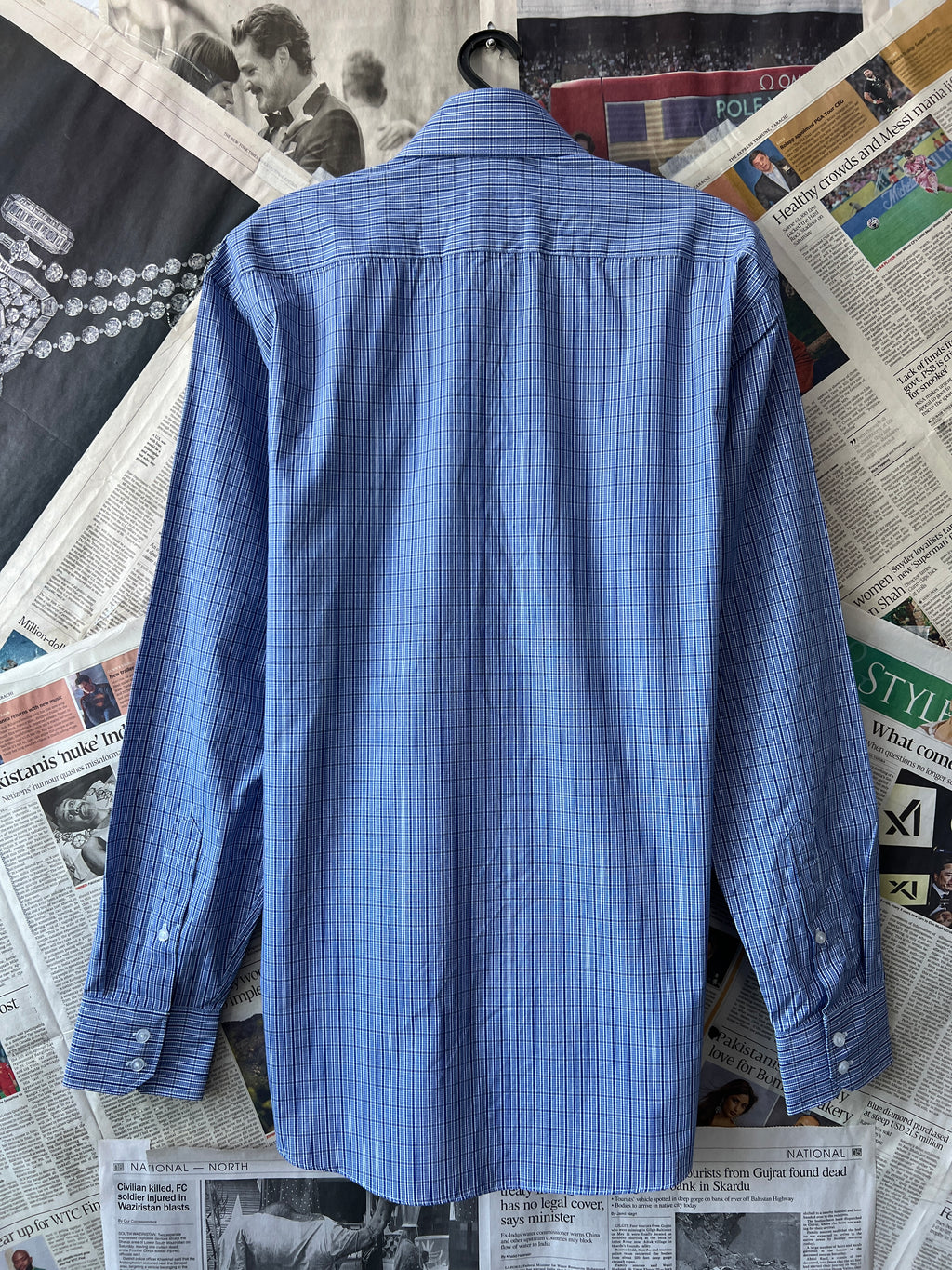 T&W® Medium | Chest: 22" | Blue | Shirt | 451 - Genuine Maal