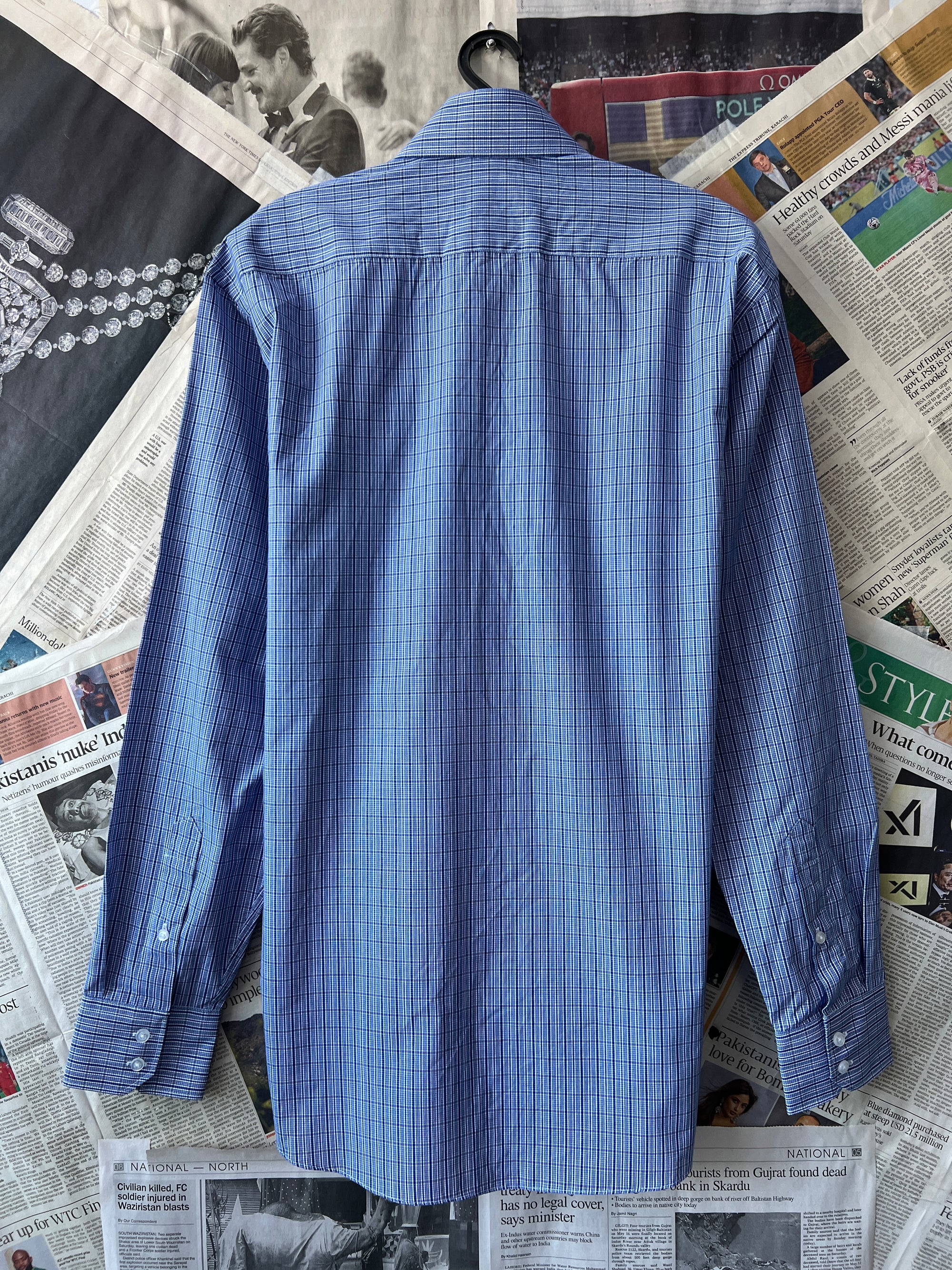T&W® Medium | Chest: 22" | Blue | Shirt | 451 - Genuine Maal