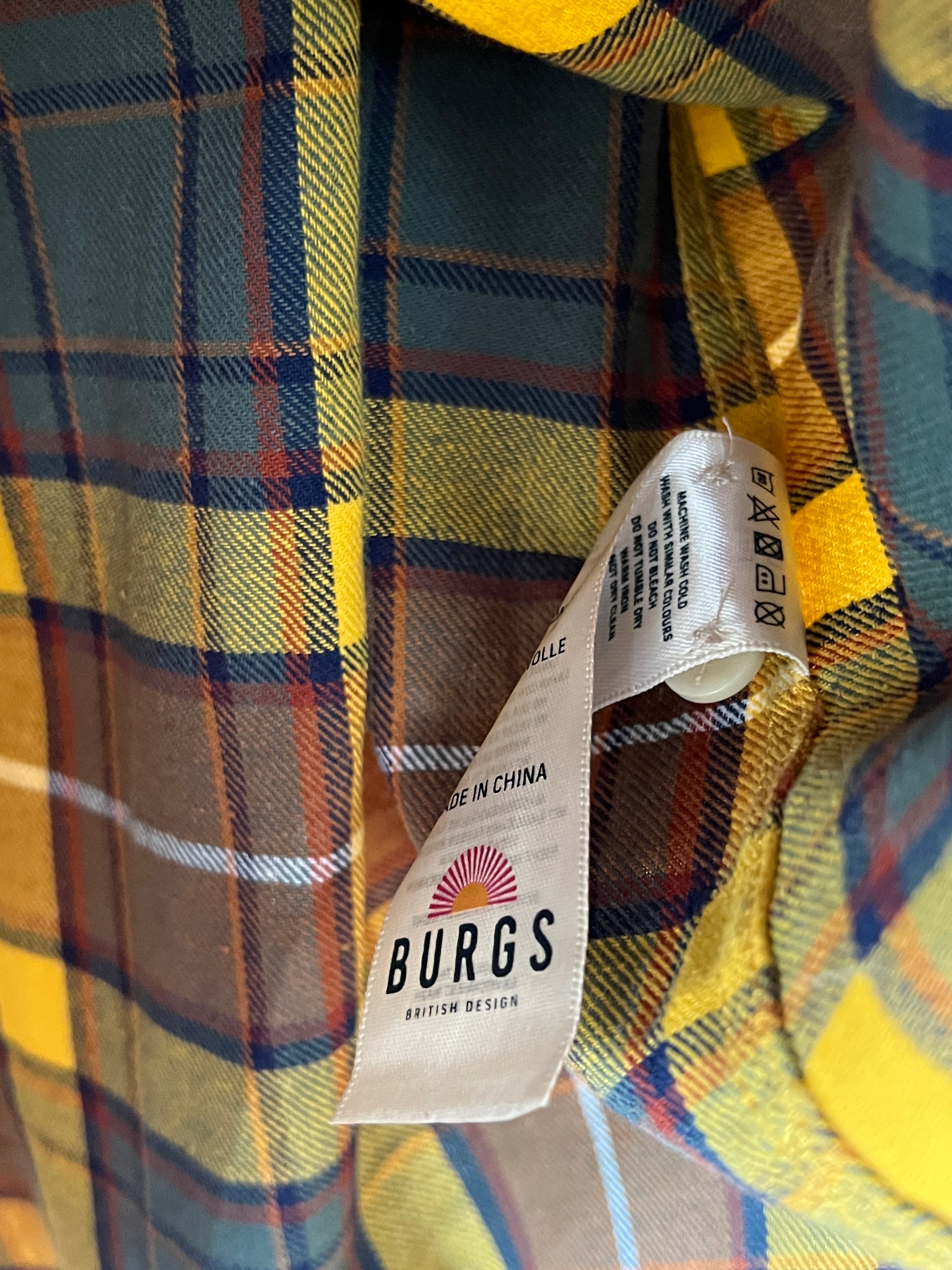 Burgs® Medium | Chest: 22.5" | Mustard | Winter | Shirt | 443 - Genuine Maal