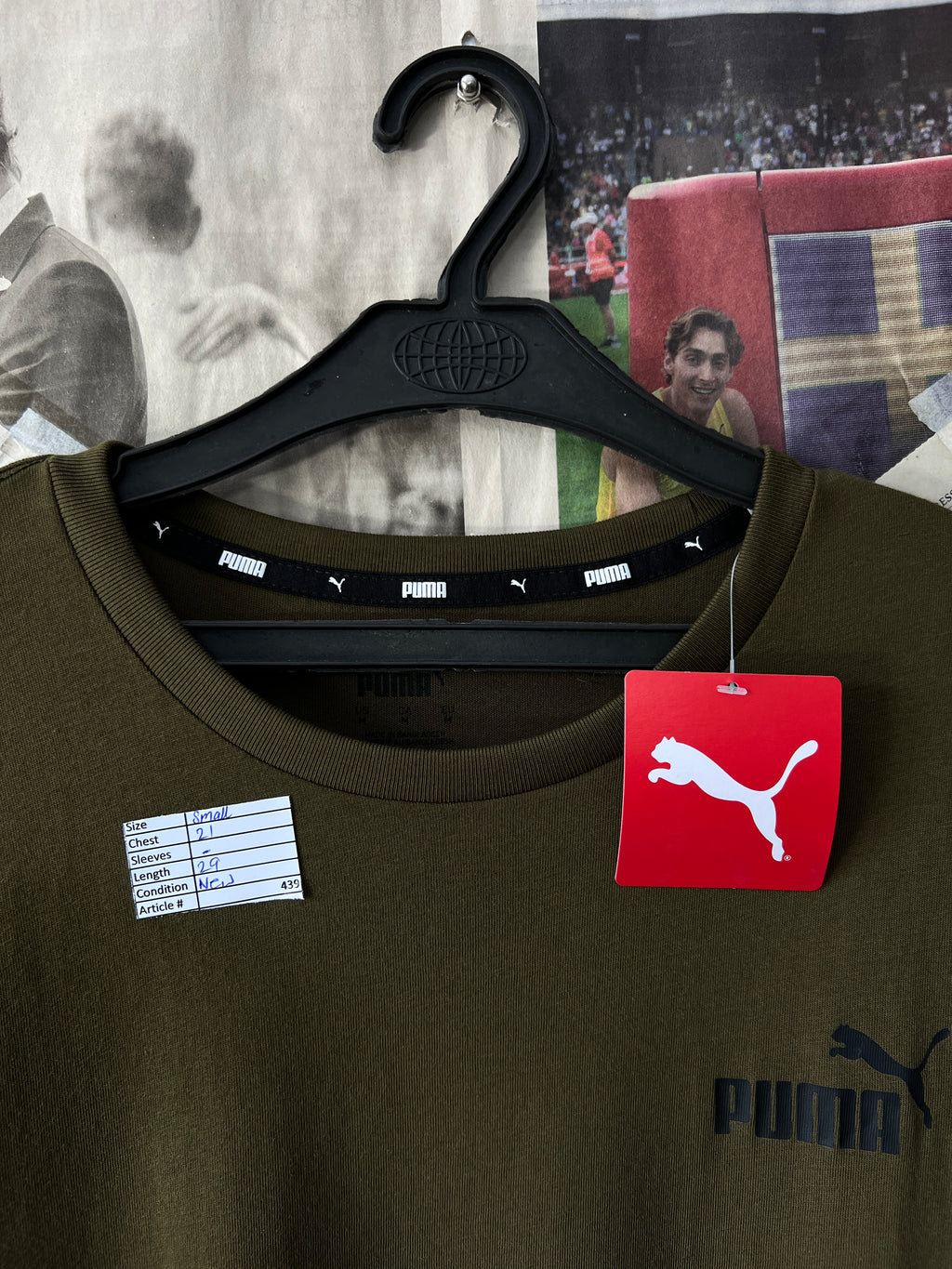 P*ma® Small | Chest: 21" | Dark Olive | T-Shirt | 439 - Genuine Maal