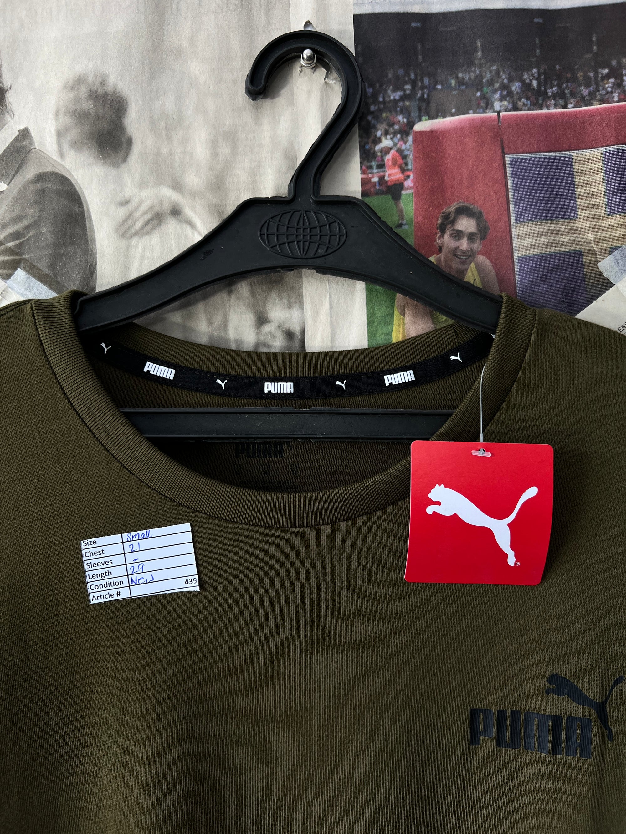 P*ma® Small | Chest: 21" | Dark Olive | T-Shirt | 439 - Genuine Maal