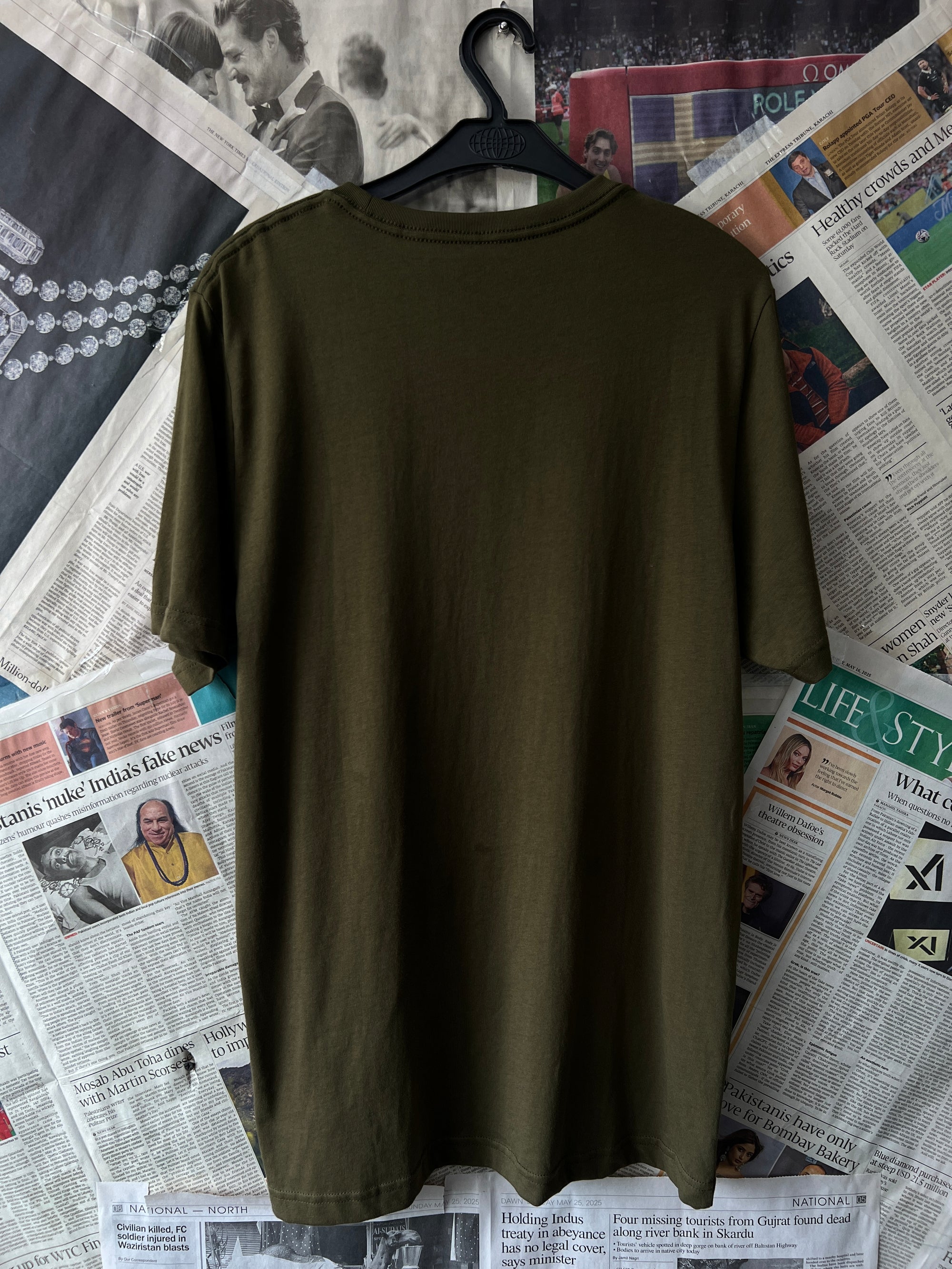 P*ma® Small | Chest: 21" | Dark Olive | T-Shirt | 439 - Genuine Maal