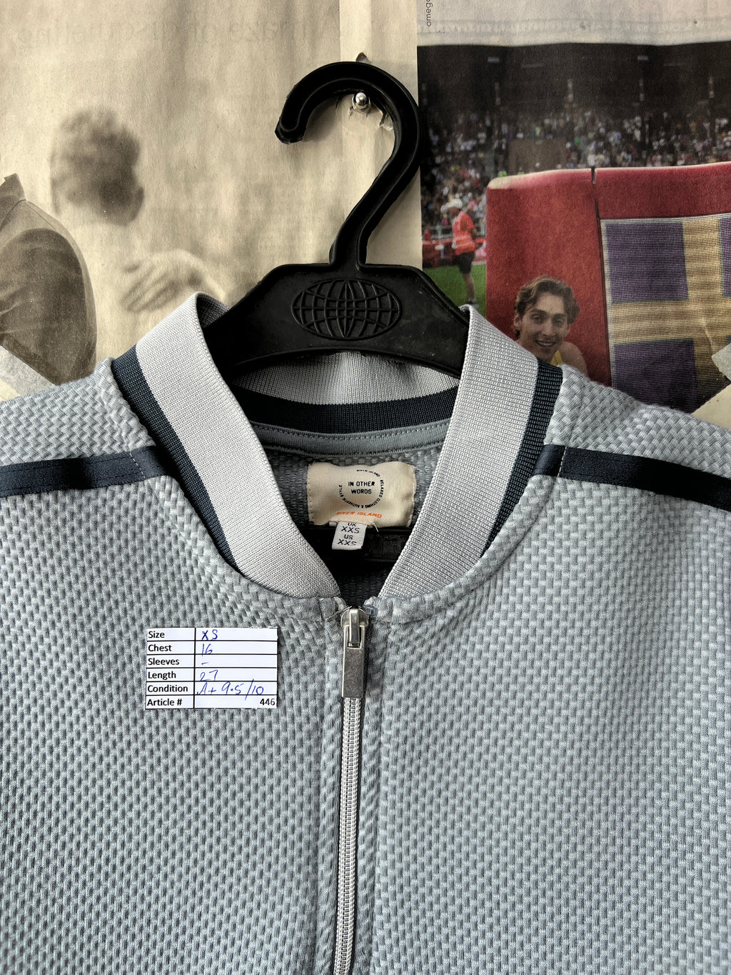River Island® XS | Chest: 16" | Grey | Polo | 446 - Genuine Maal