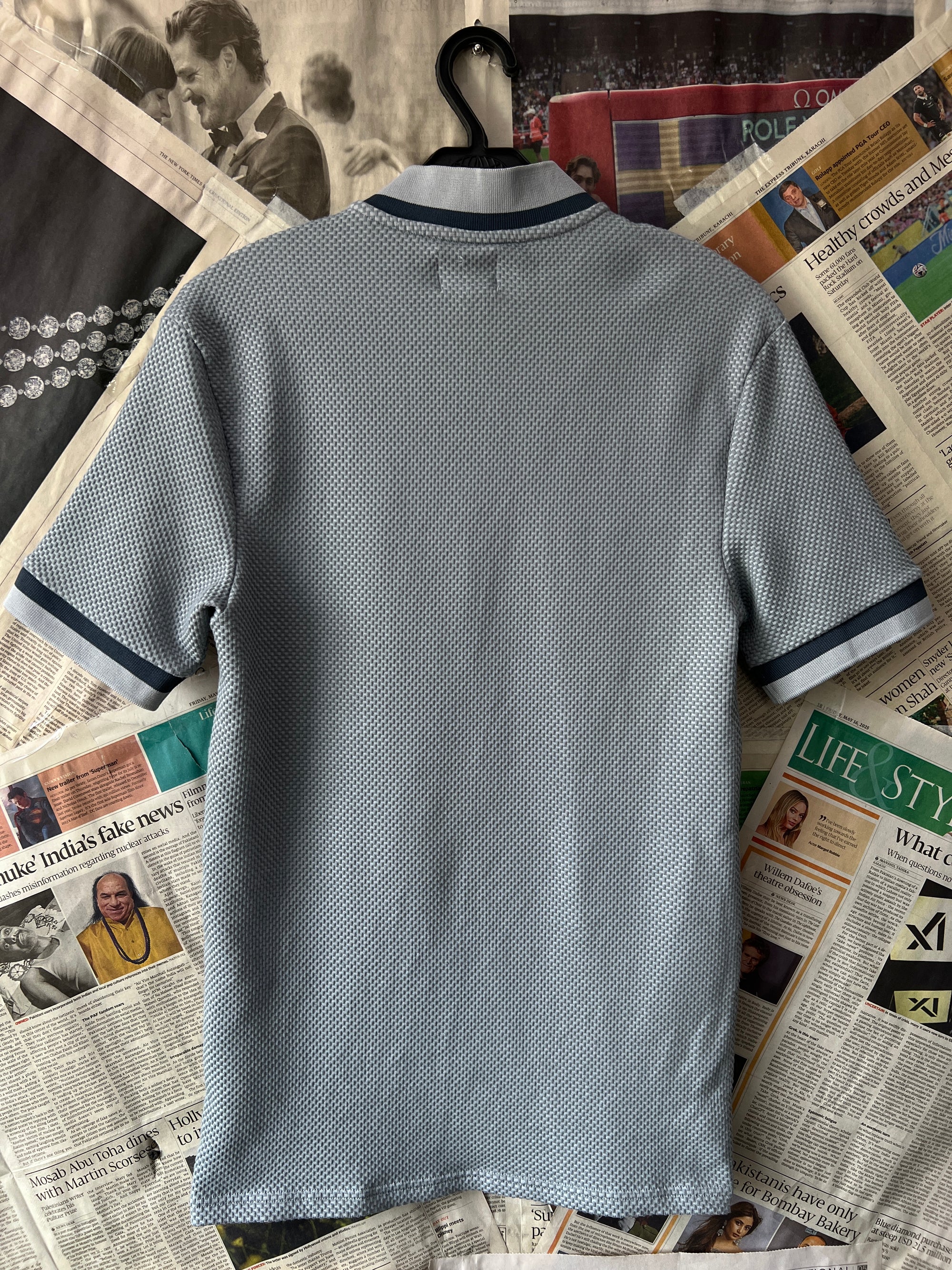 River Island® XS | Chest: 16" | Grey | Polo | 446 - Genuine Maal